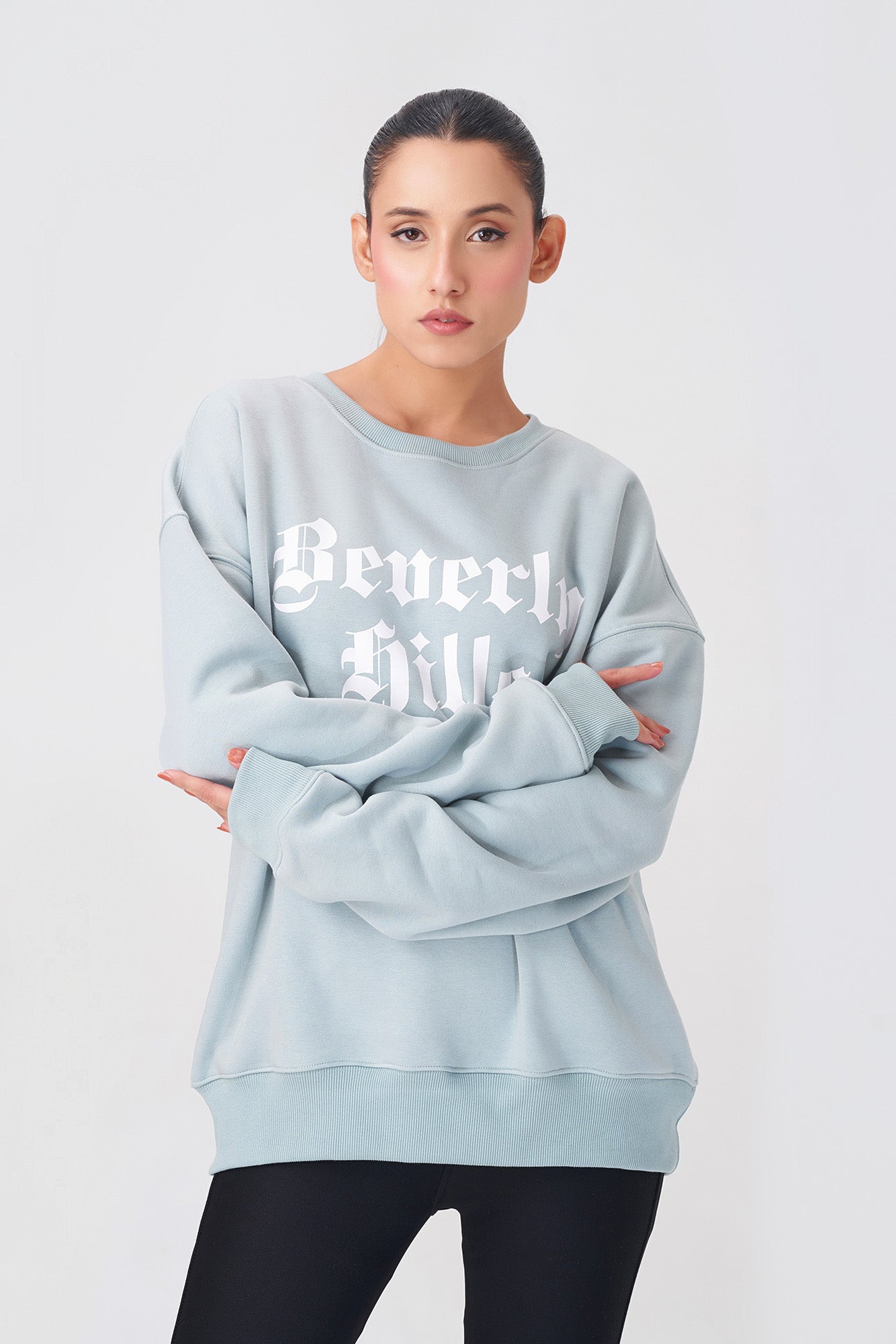 Soft Light Blue and Stylish Sweatshirt