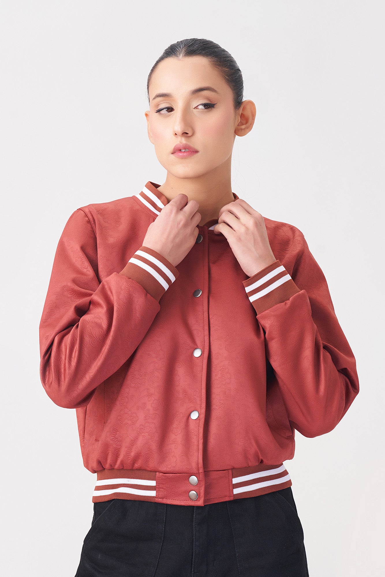 Women’s Rust Varsity Jacket