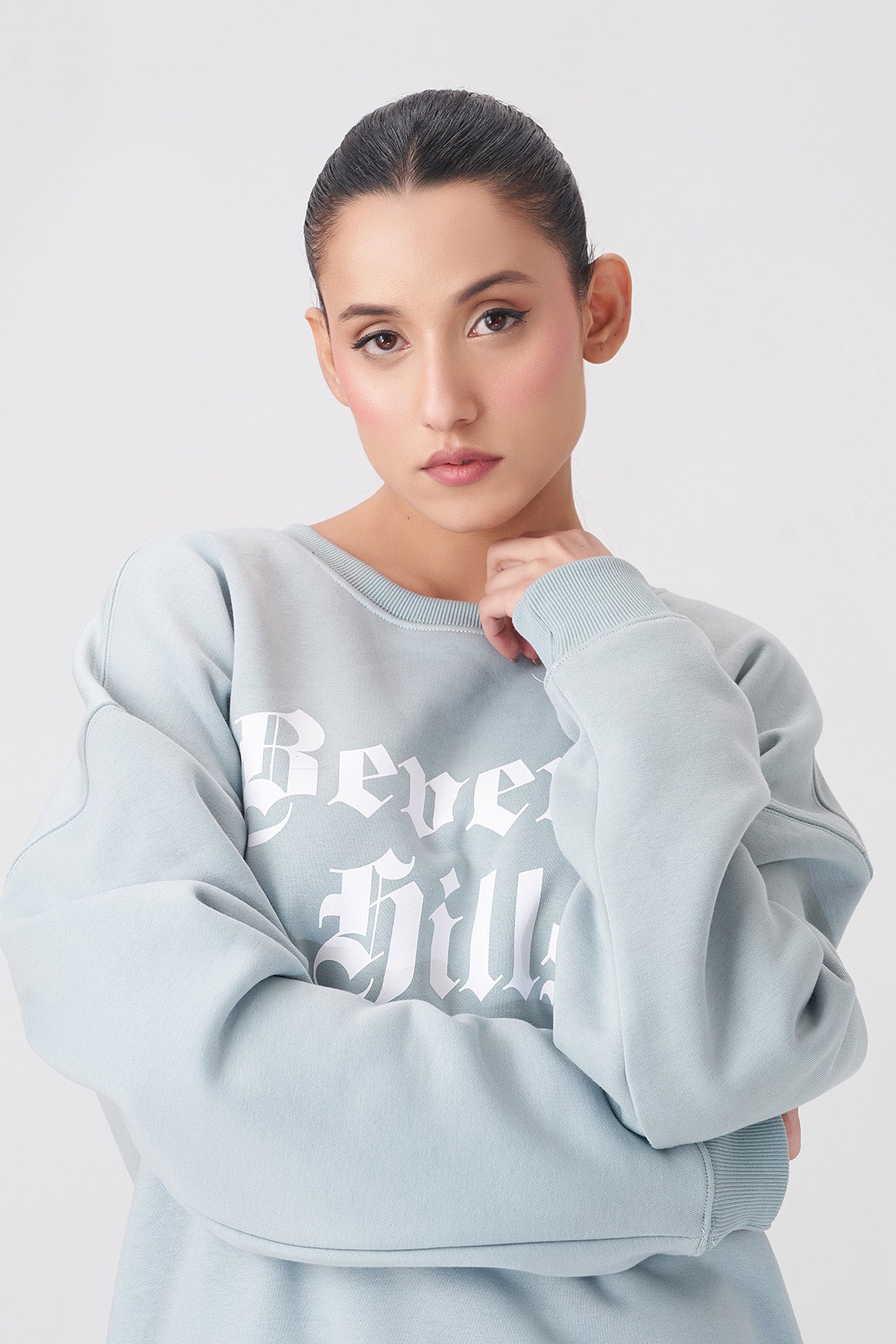 Soft Light Blue and Stylish Sweatshirt