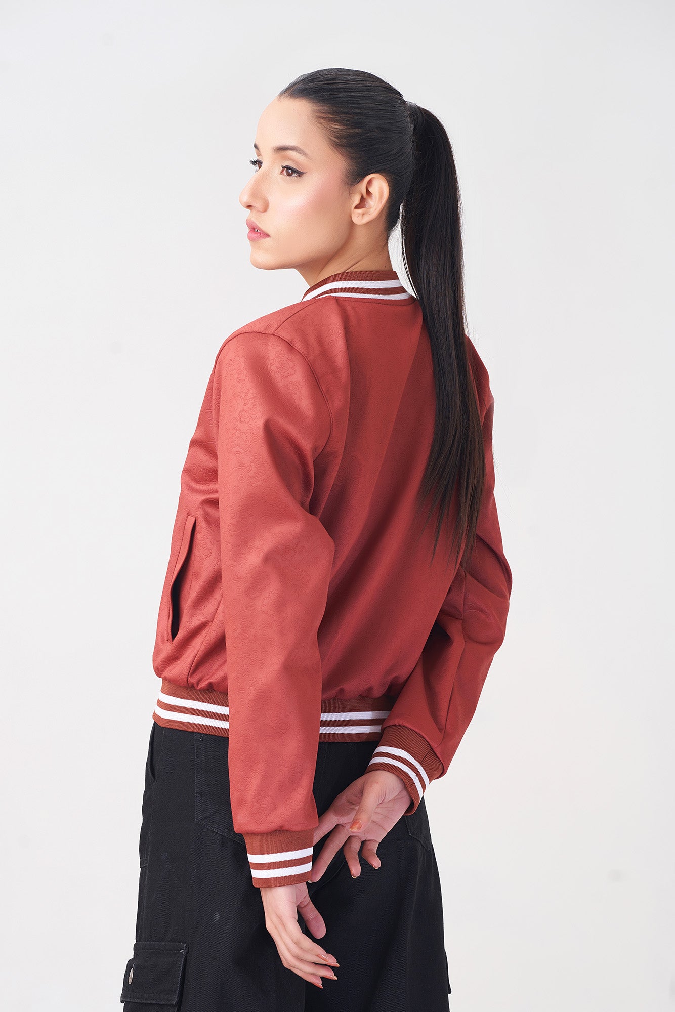 Women’s Rust Varsity Jacket