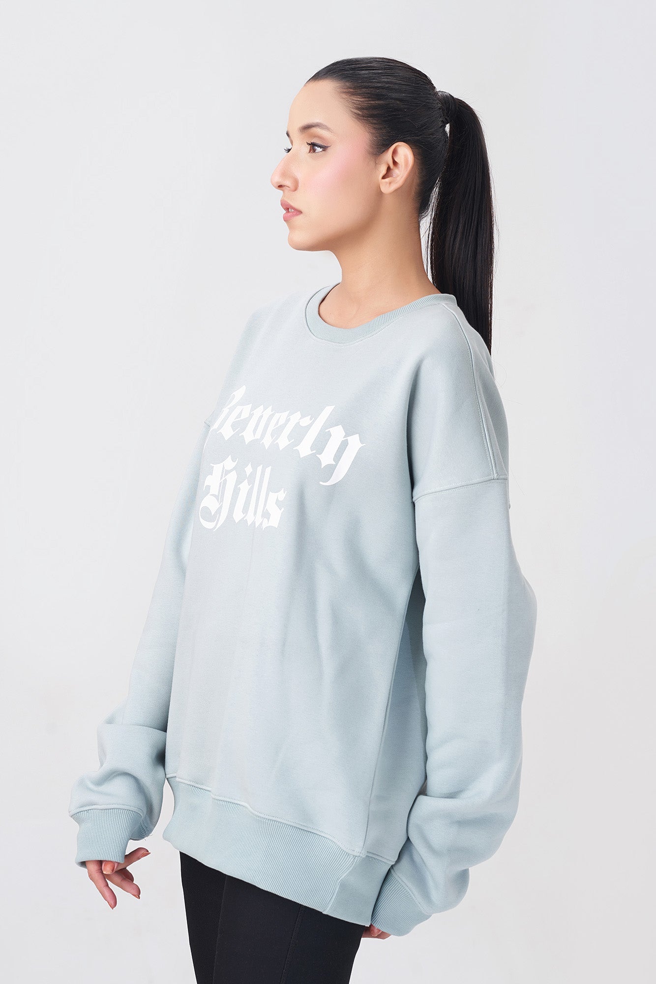 Soft Light Blue and Stylish Sweatshirt