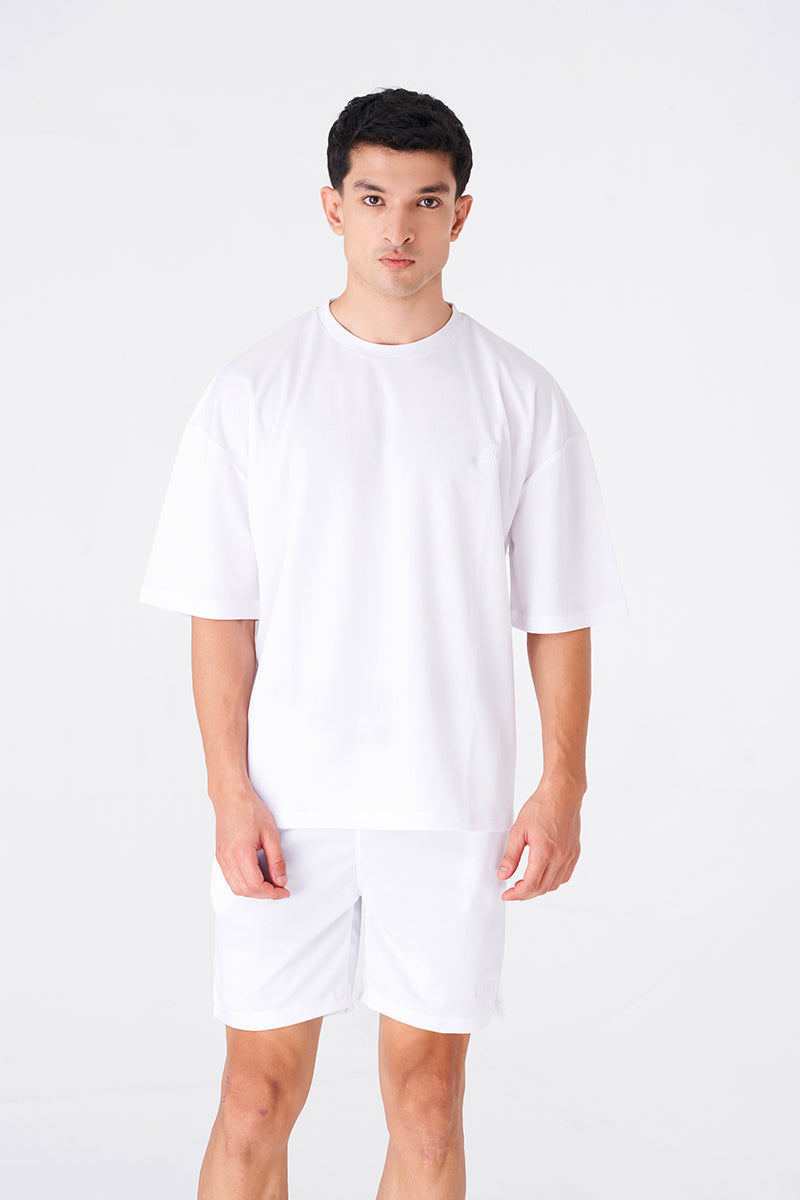 Men's White Performance Gymwear T-Shirt