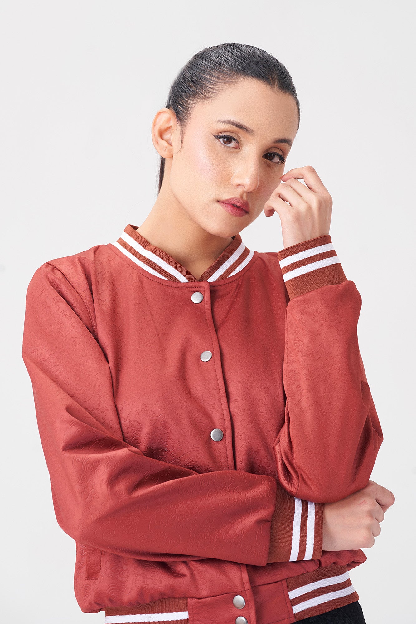 Women’s Rust Varsity Jacket