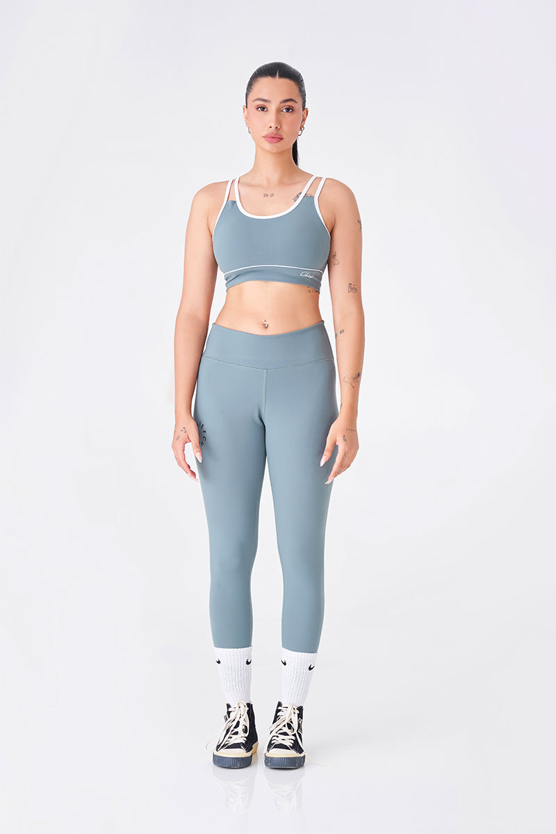 Forest Green Sports Bra & Legging Combo