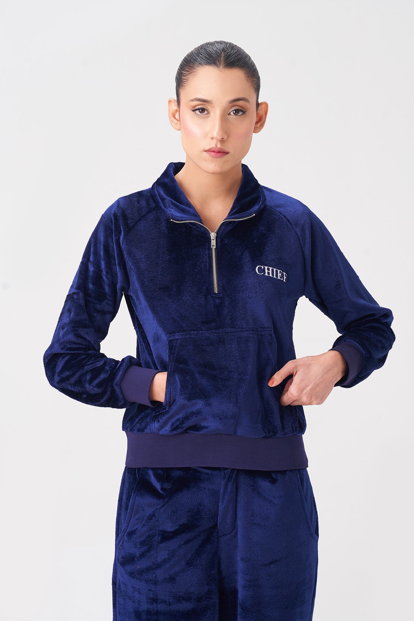 The Chief Velvet Hoody Tracksuit for Women