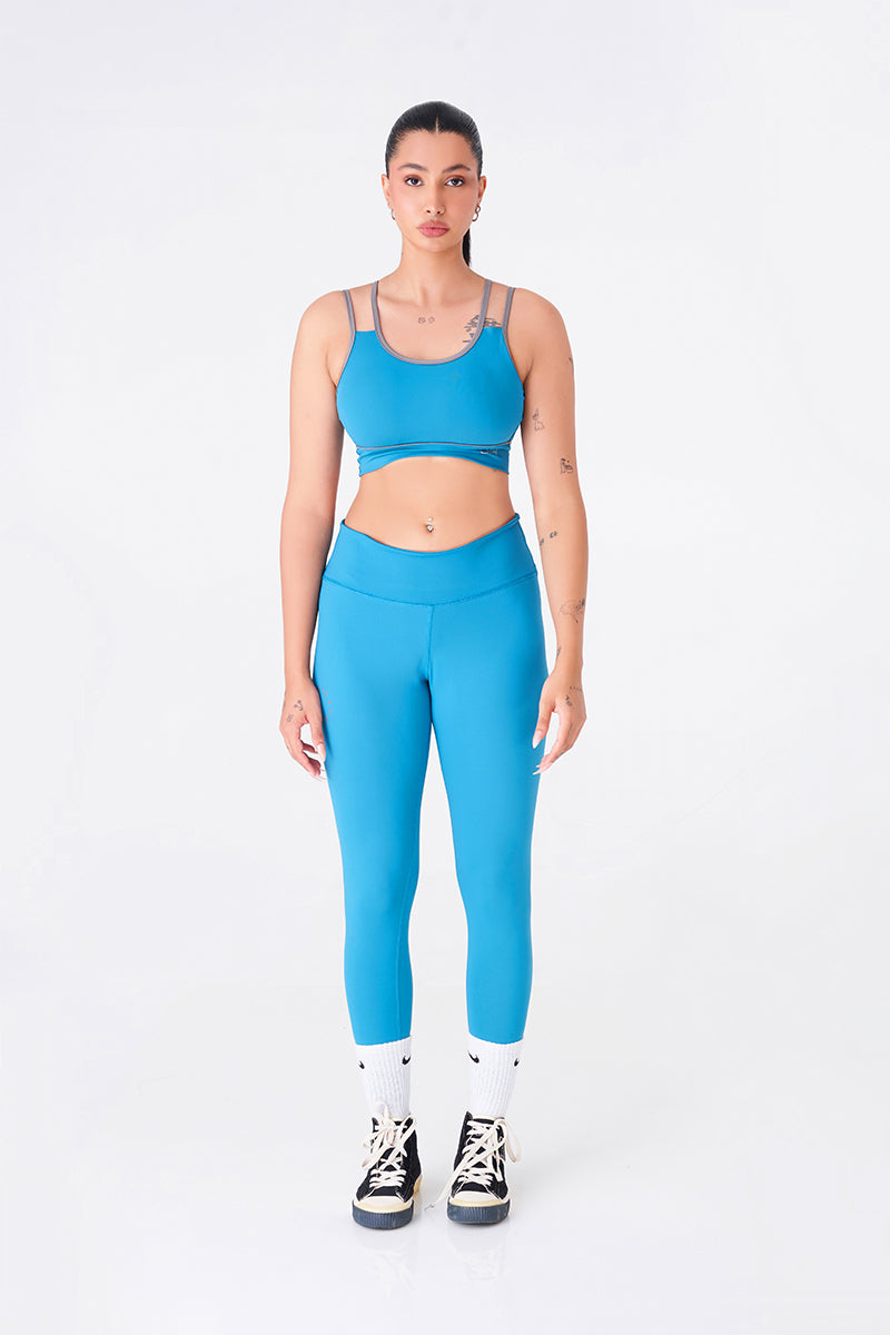 Royal Green Sports Bra & Legging Combo