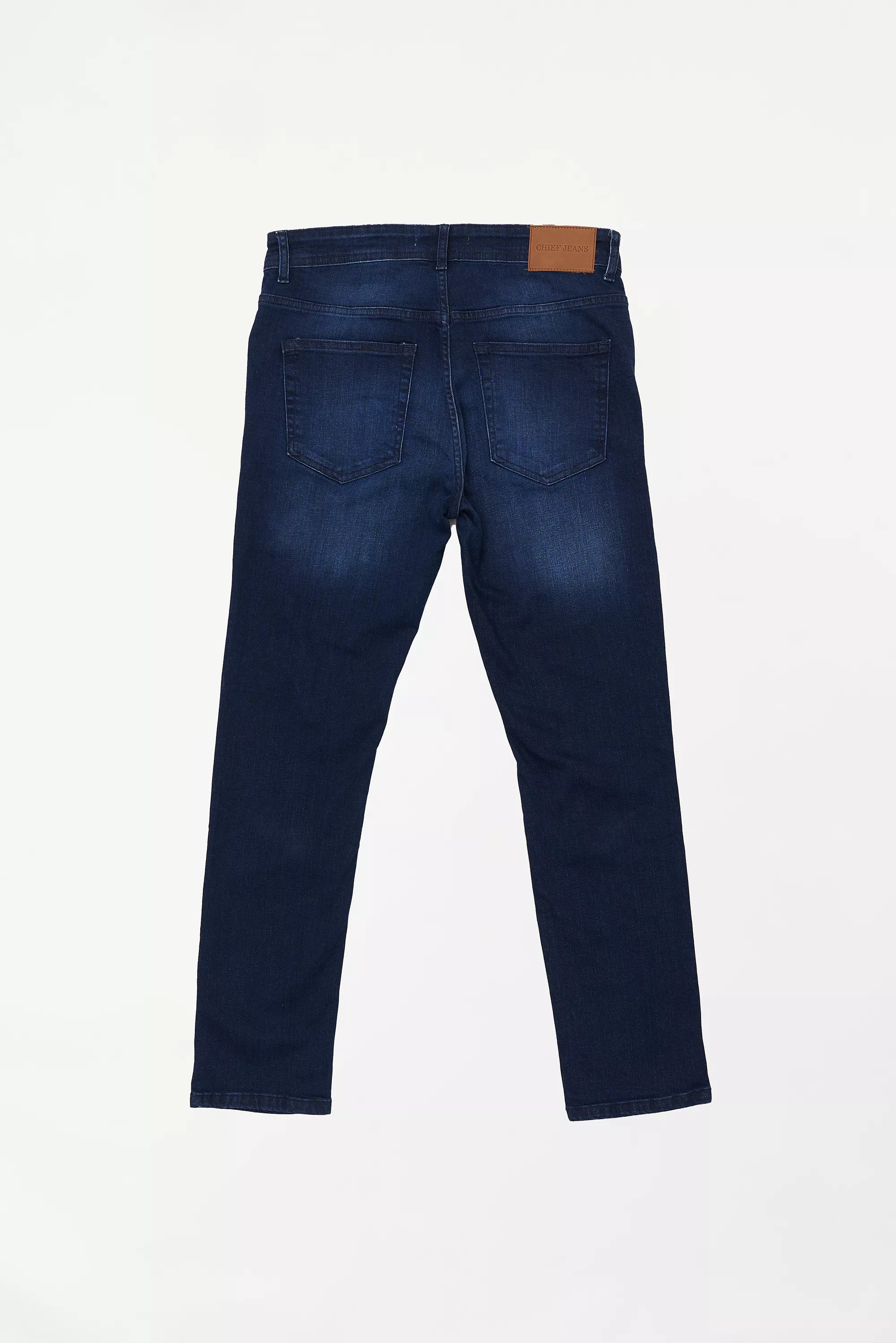 Men's Ripped Tapered Fit Blue Jeans