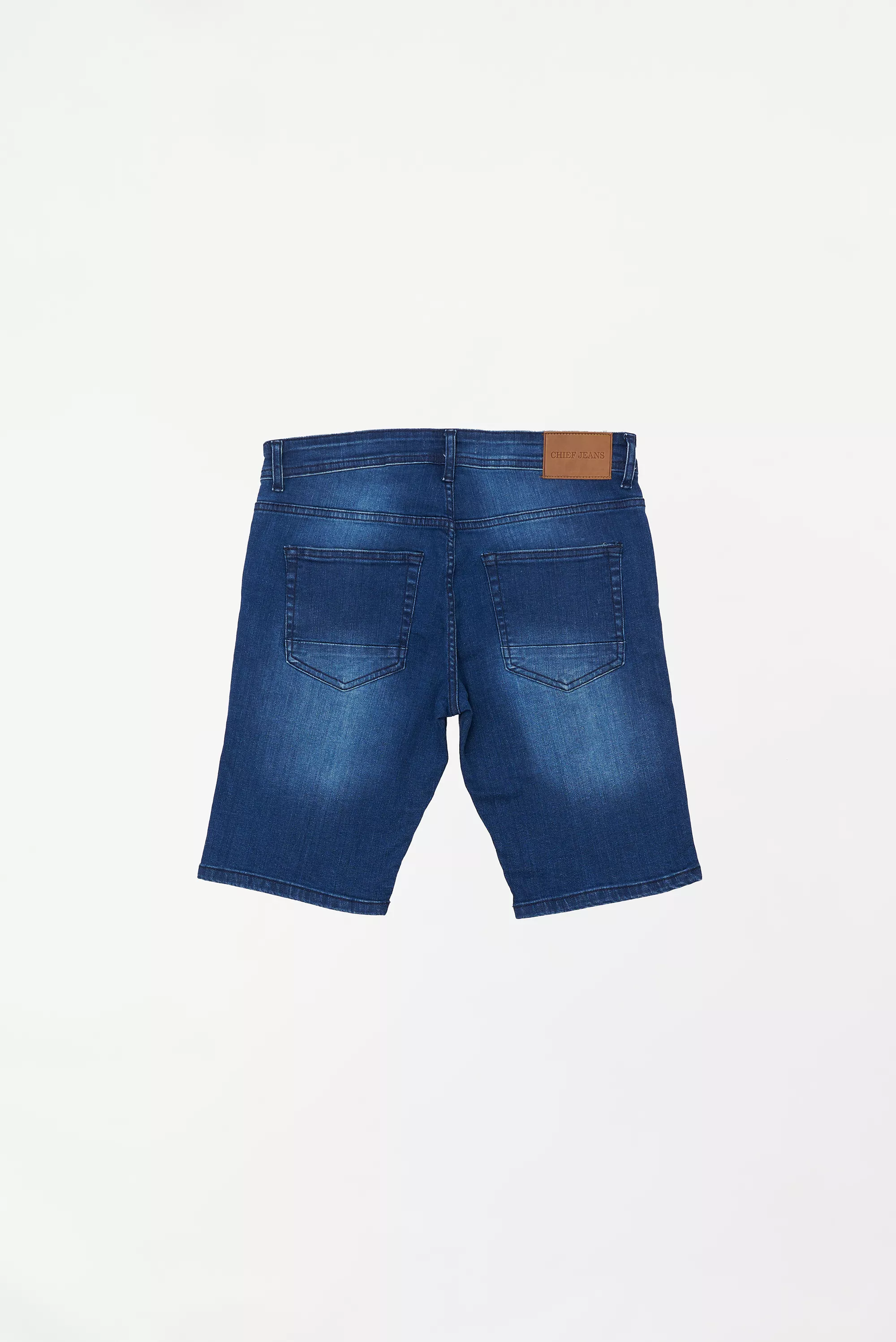 Men's Faded Denim Shorts Blue