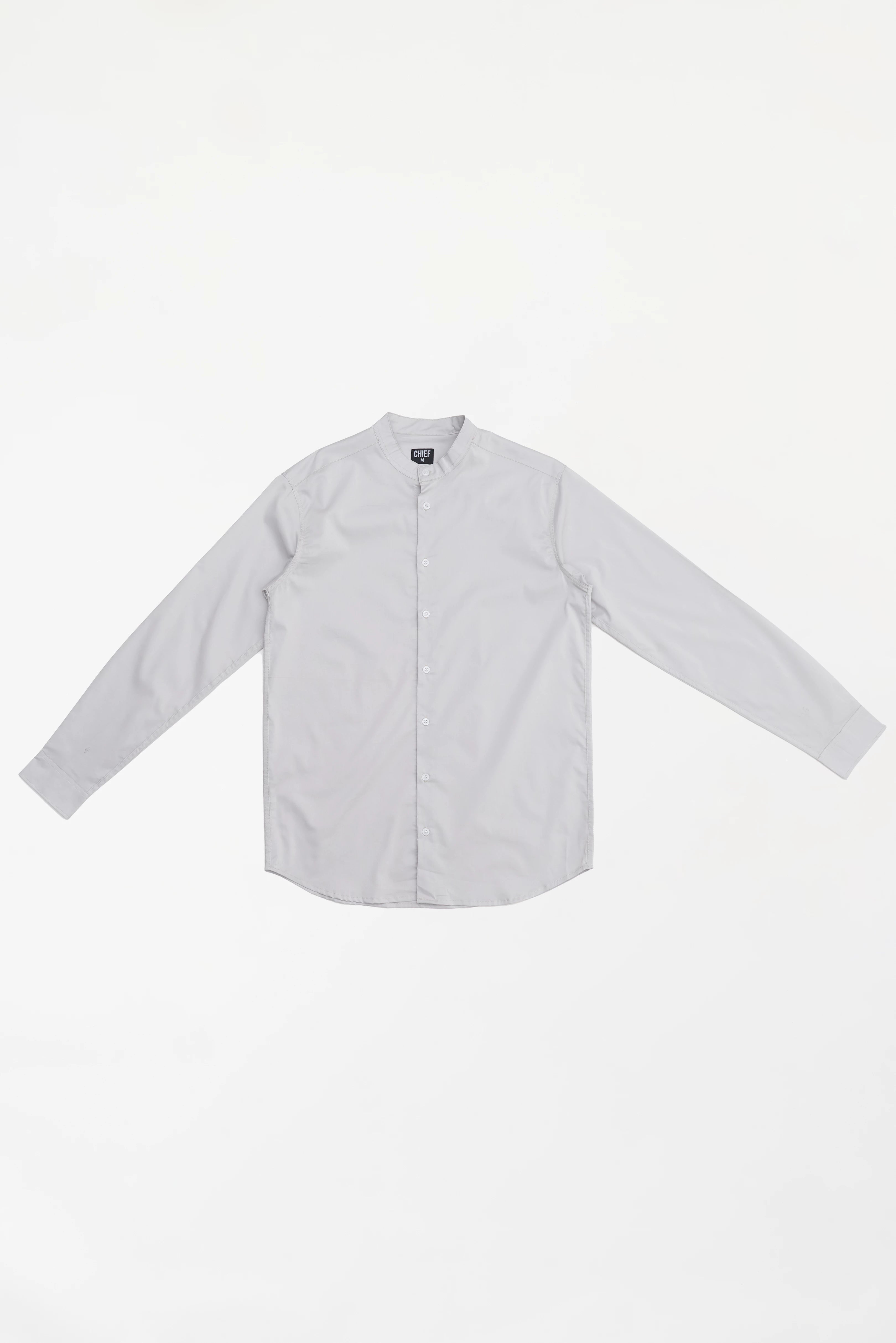 Men's Button-Up Shirt Light Grey
