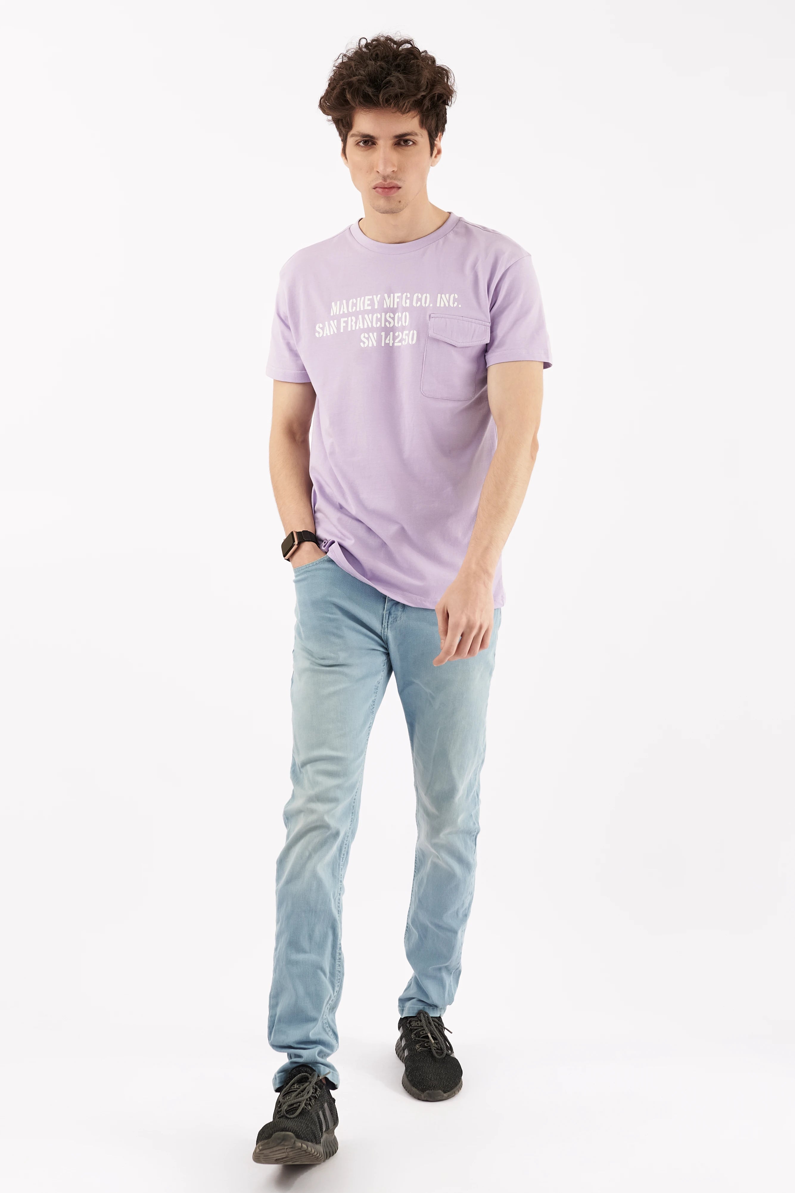 Men's Pocket T-Shirt Purple