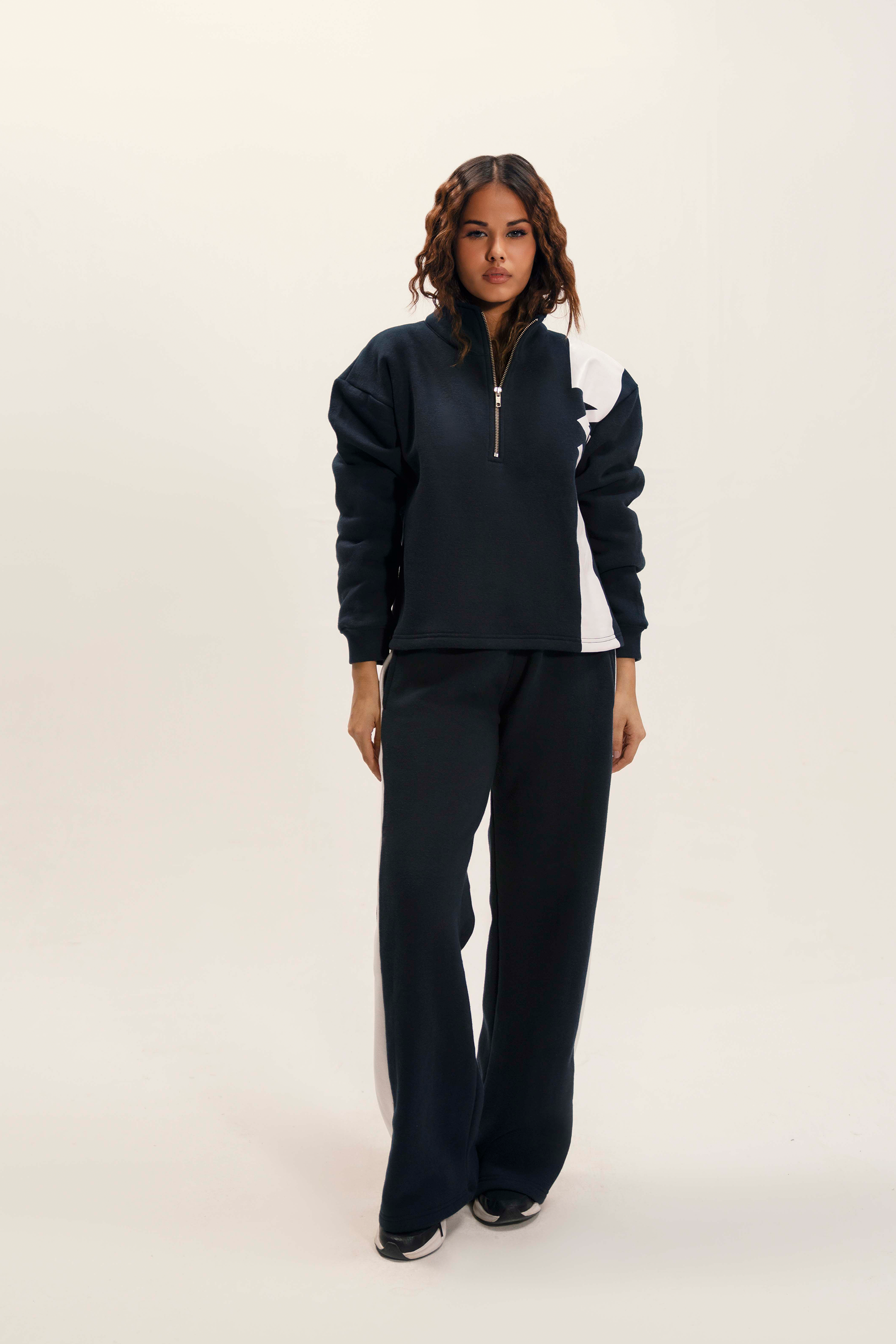 Women's Half Zipper & Sweatshirts & Bottom