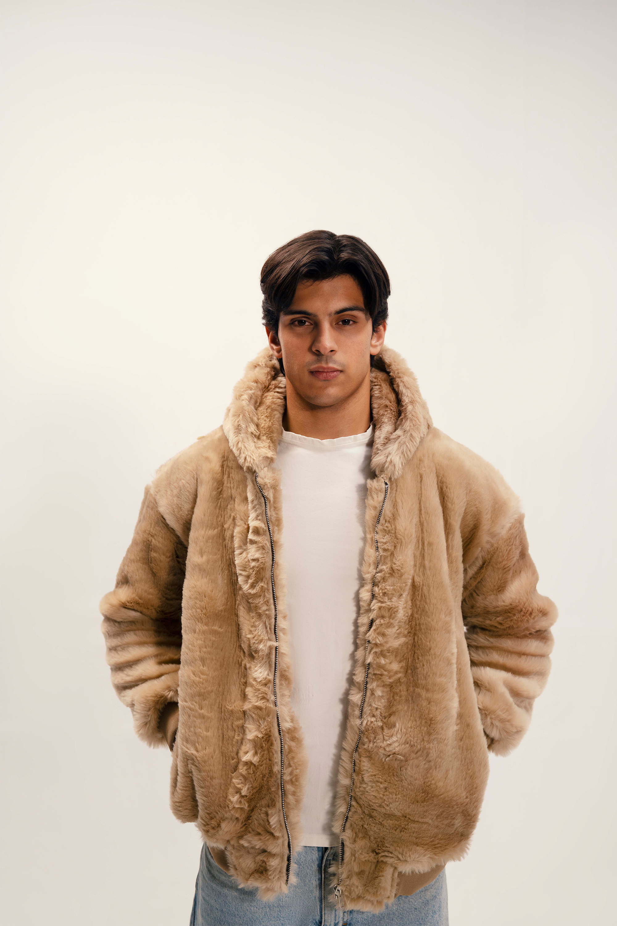 Unisex Oversized Fur Hoodie