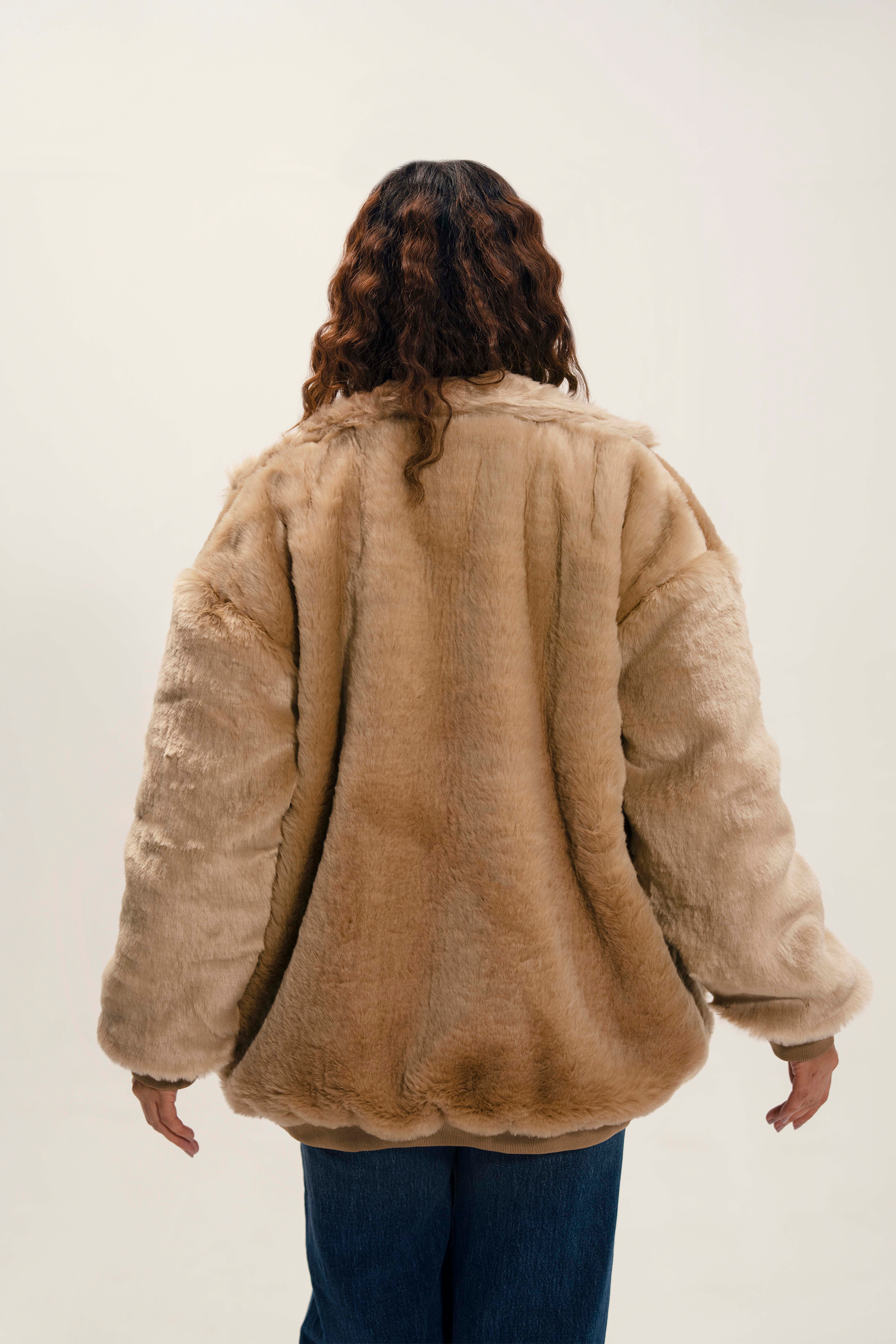 Unisex Oversized Fur Hoodie