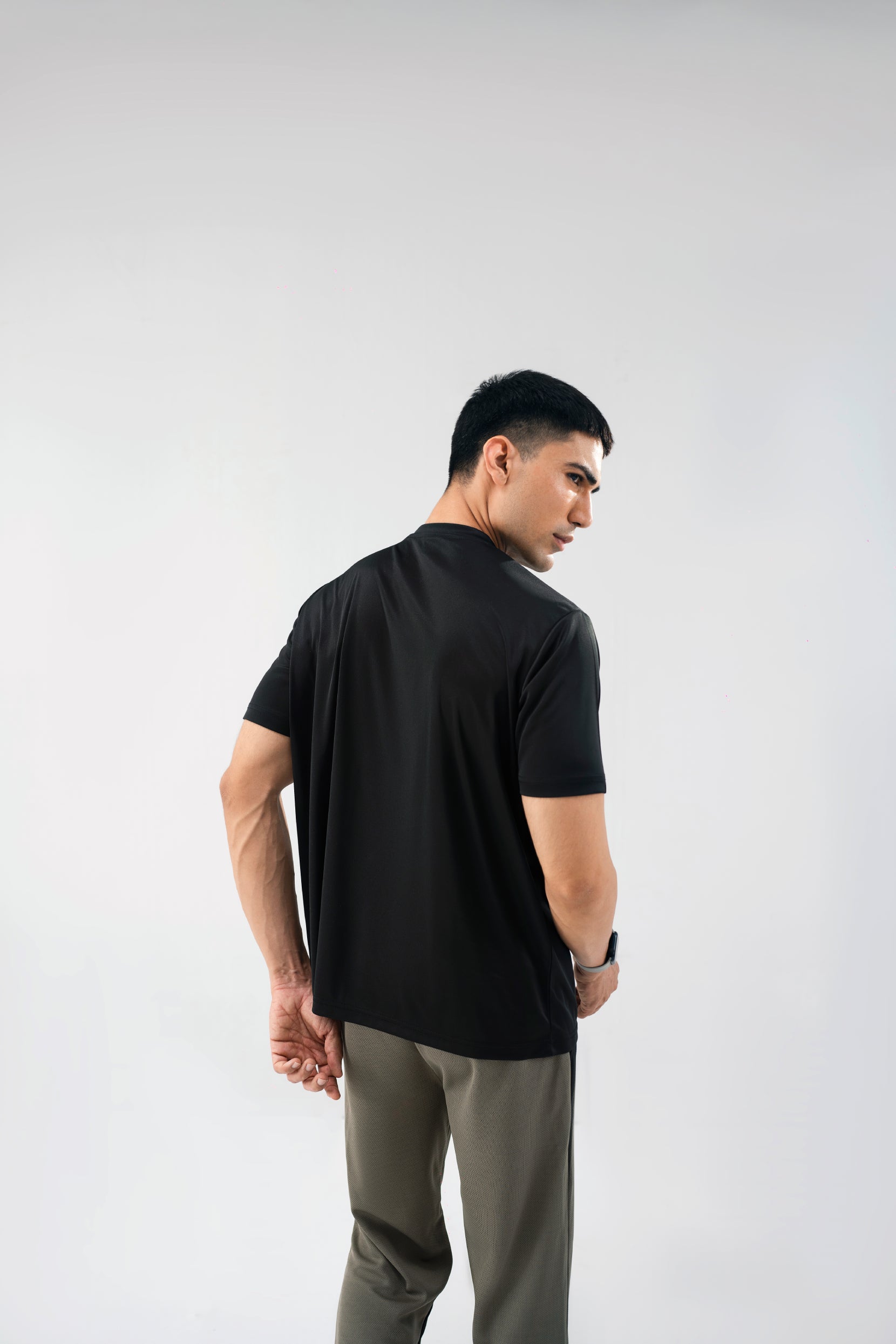Men's ActiveFit Black Performance Tee