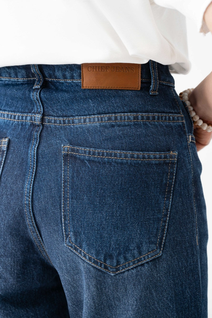 Straight Leg Denim Jeans – Women