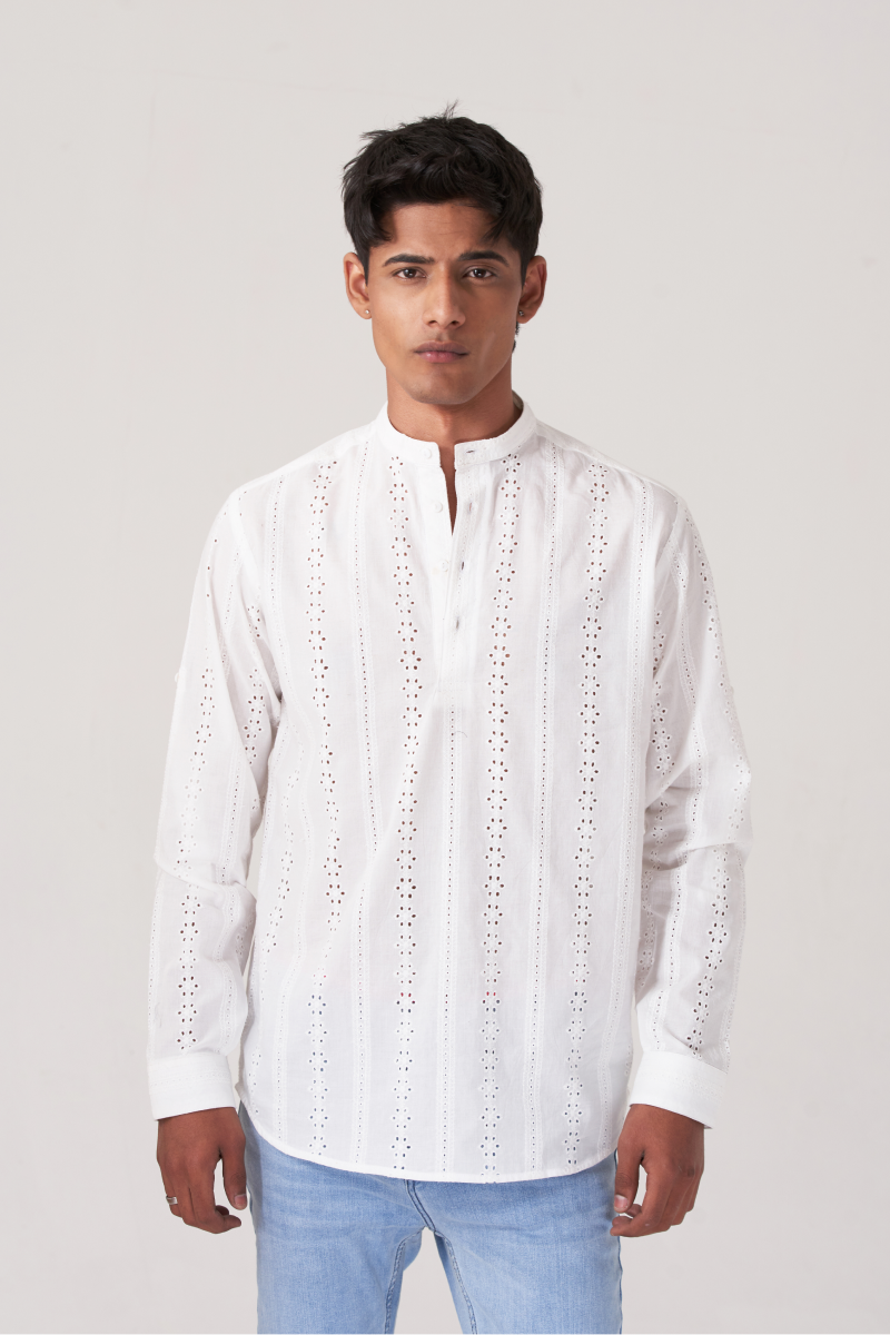White Classic Ivory Button Shirt