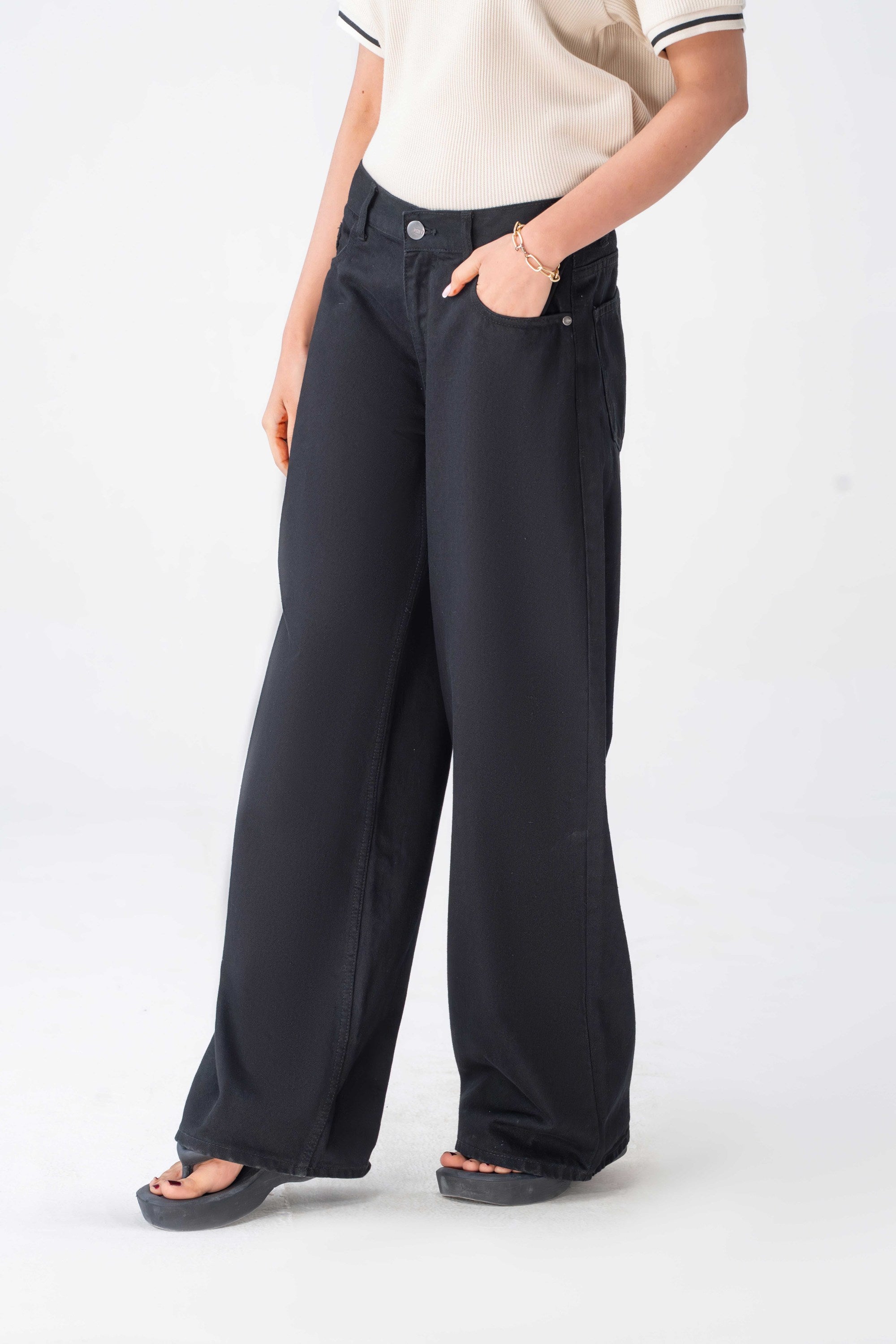 Wide Leg Denim Jeans – Women