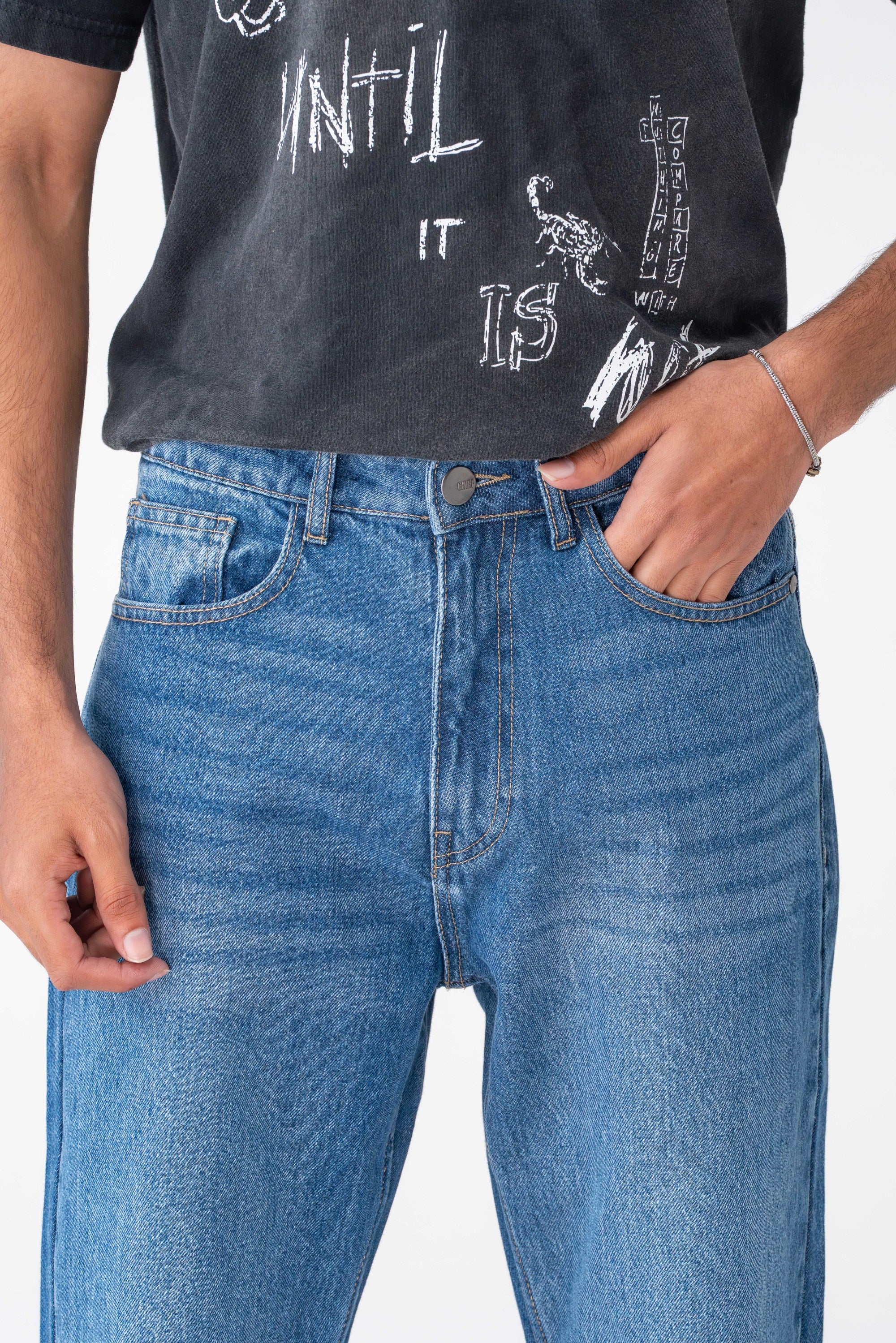 Relax Fit Denim Jeans – Men