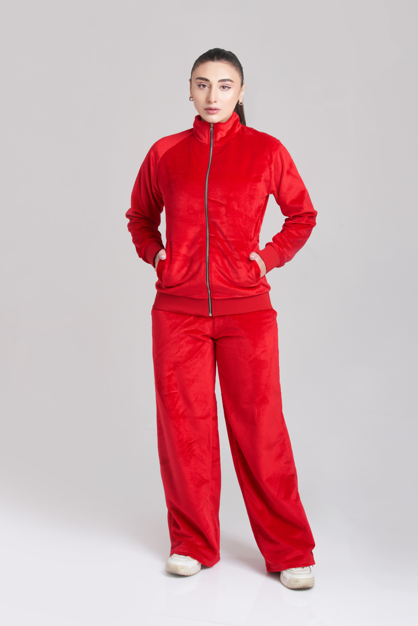 Velour Velvet Tracksuit Women