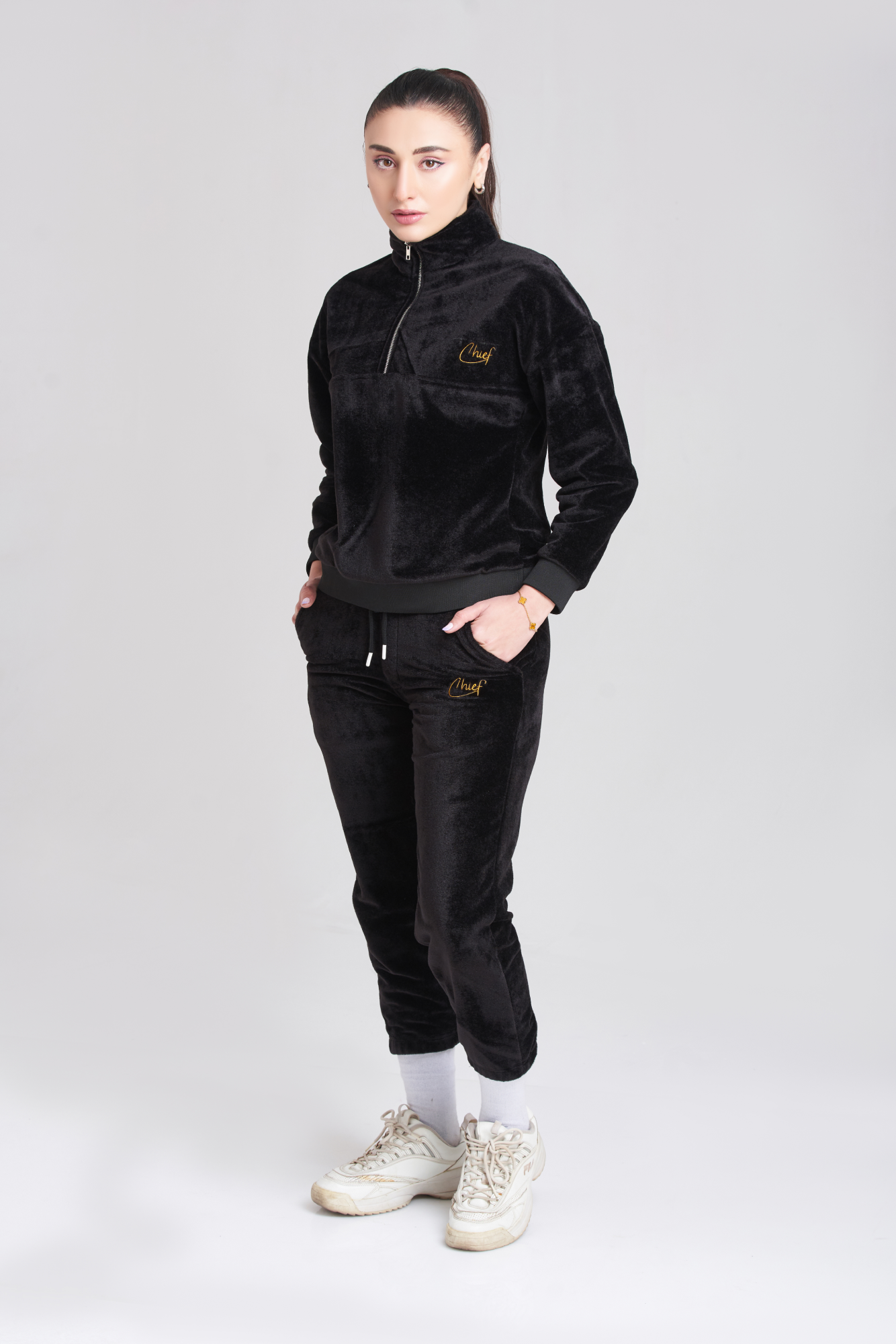 Womens fila top jogging suit
