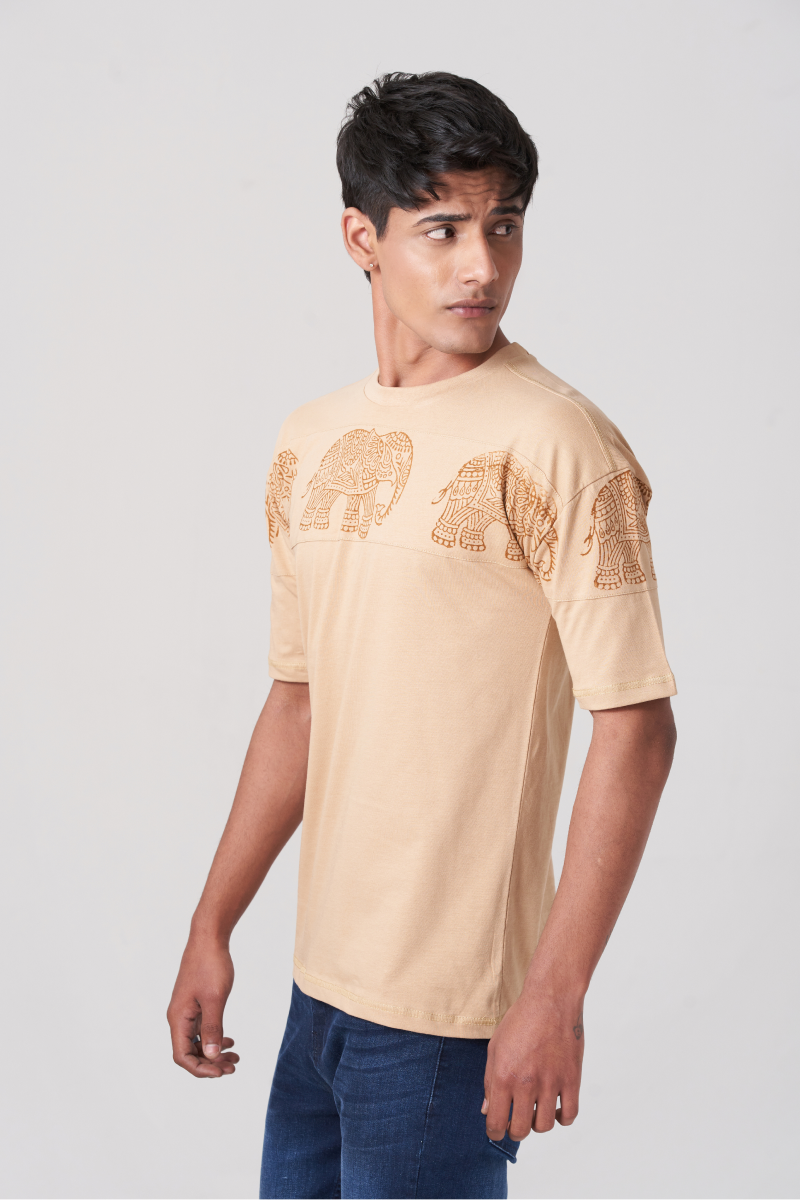 Elephant Printed Style T-Shirt