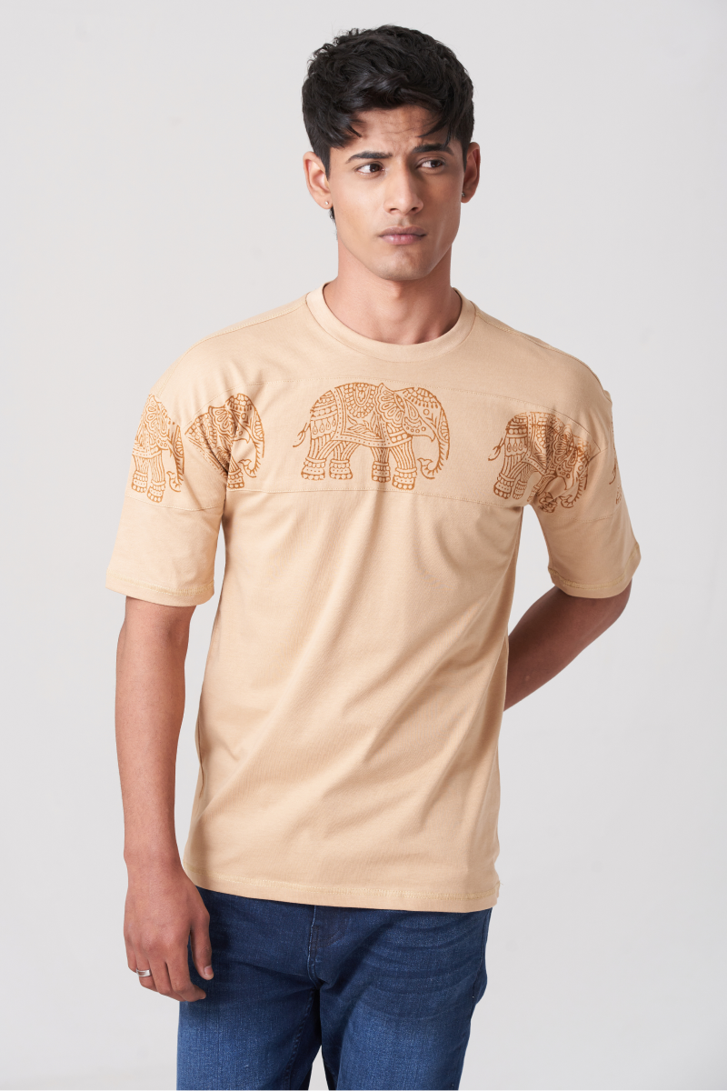 Elephant Printed Style T-Shirt