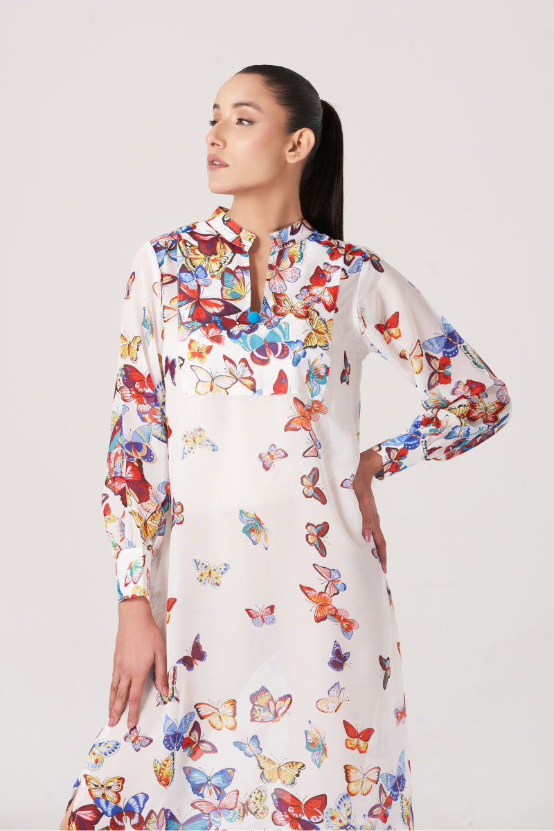 Women's Long Printed Shirt