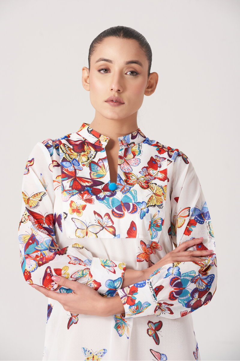 Women's Long Printed Shirt