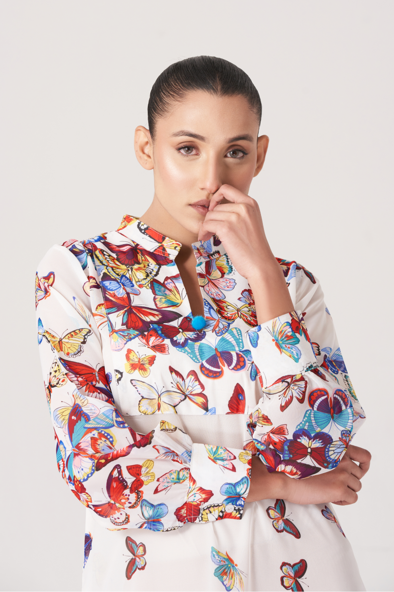 Women's Long Printed Shirt