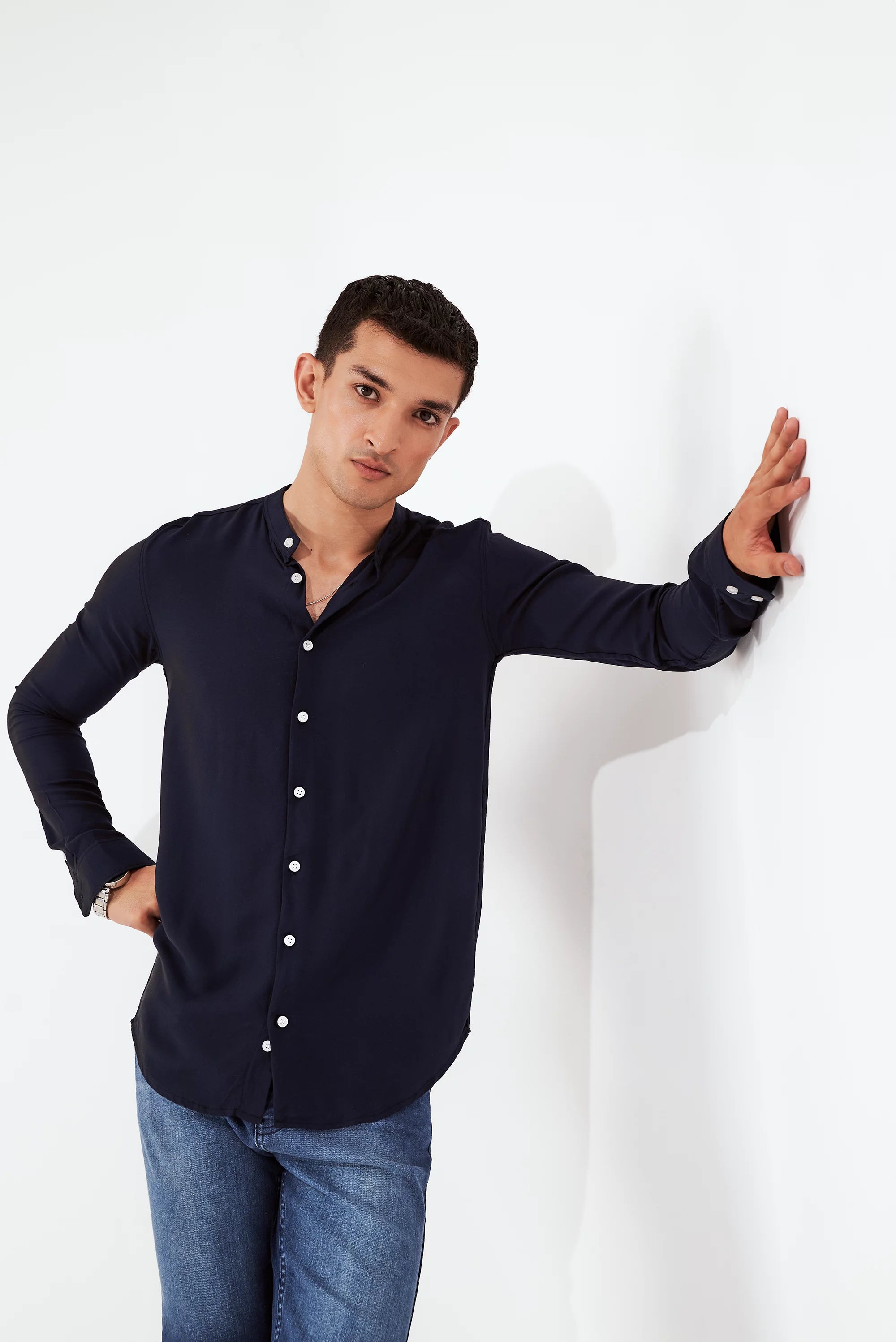 Men's Button-Up Shirt Blue
