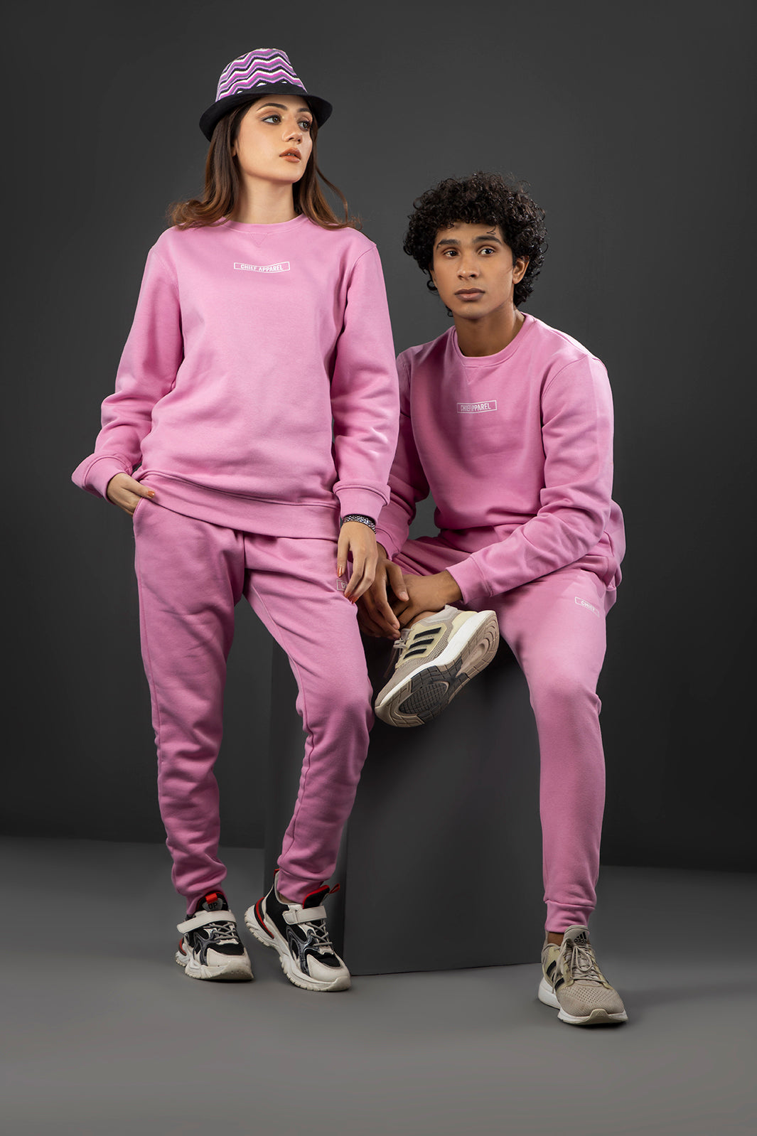 Rosebloom Pink Sweatshirt & Bottom Set