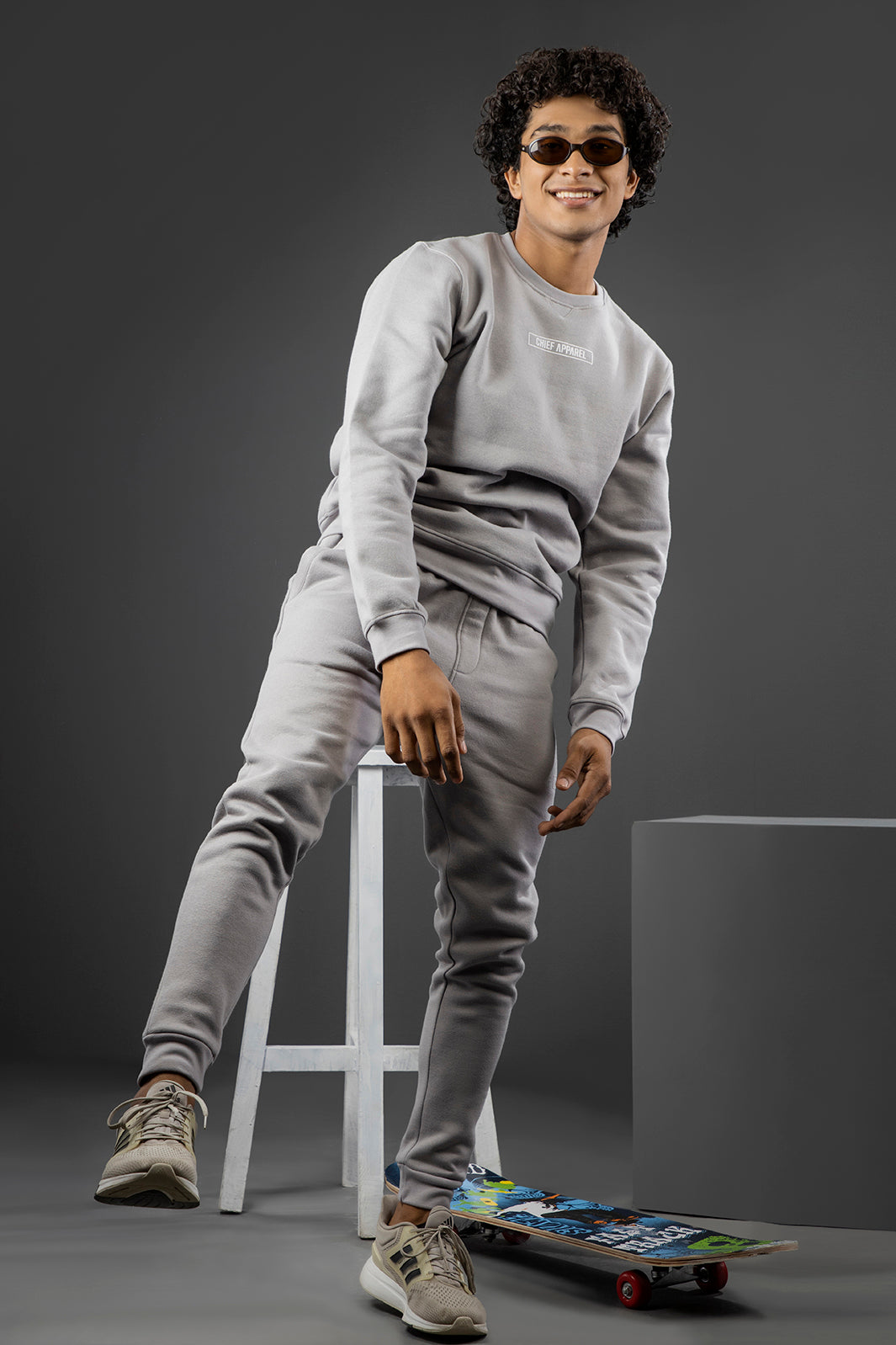 Puritan Grey Sweatshirt & Bottom Set