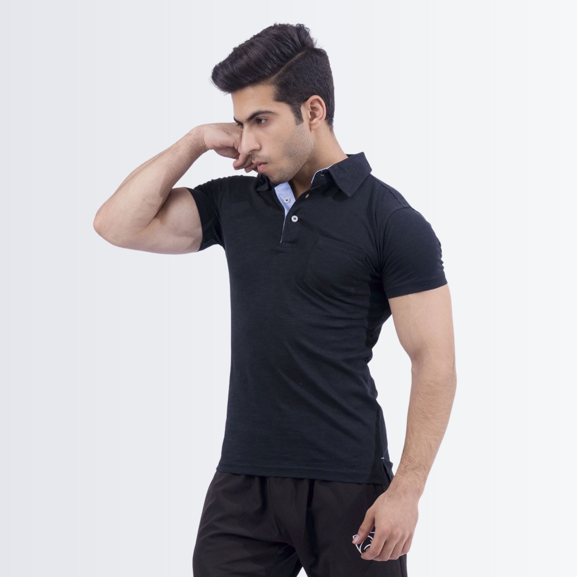 Stylish Black Polo Shirt