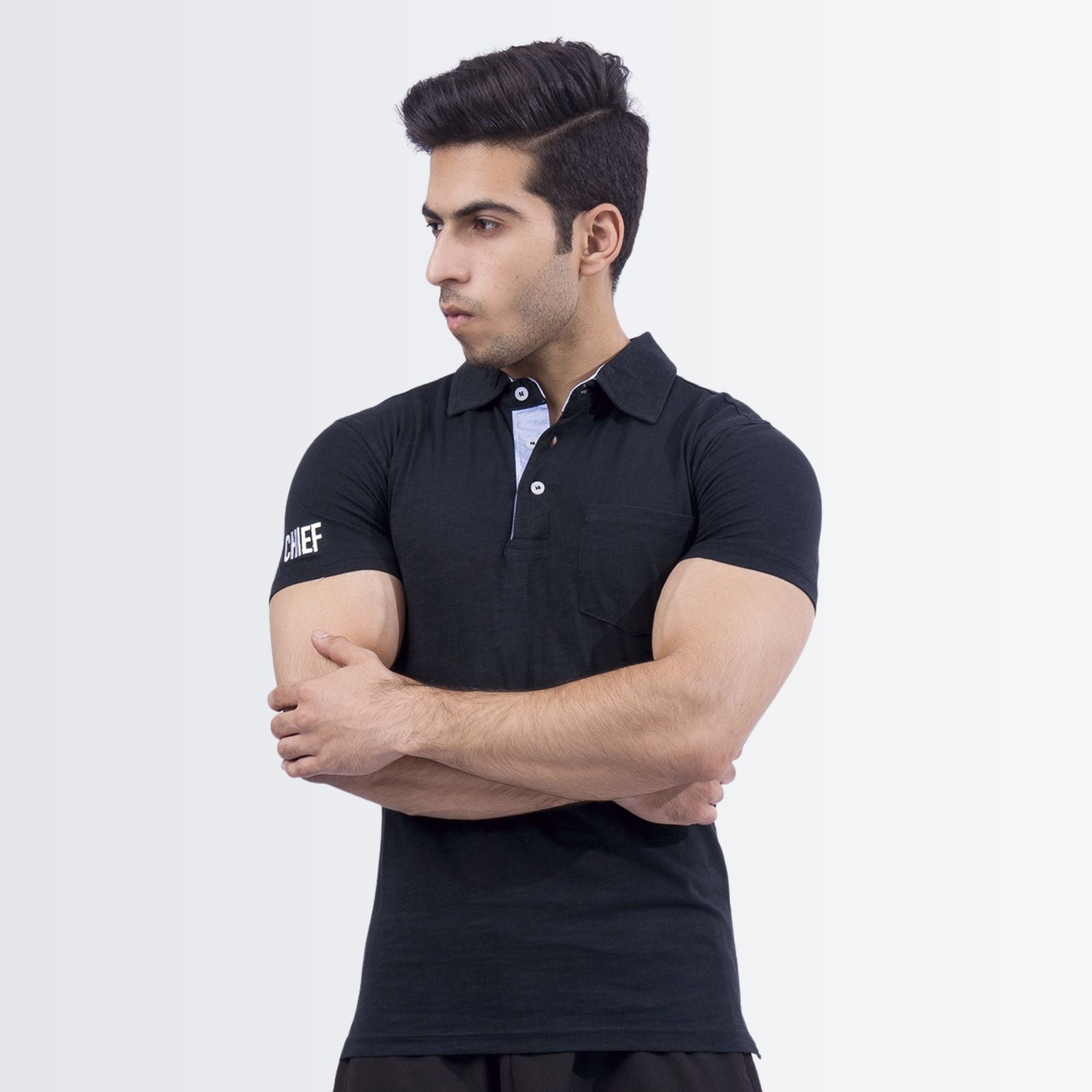 Stylish Black Polo Shirt