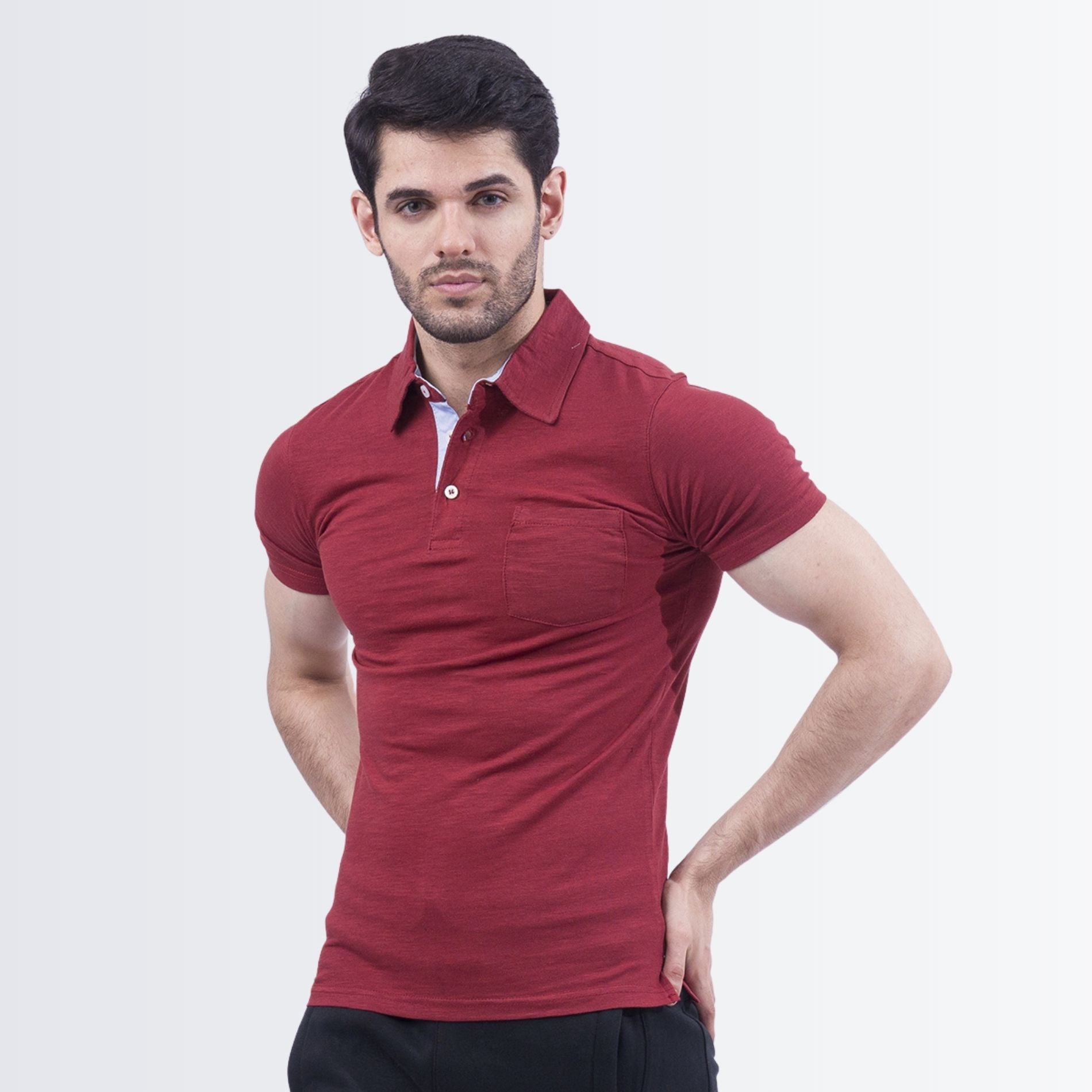 Stylish Maroon Polo Shirt