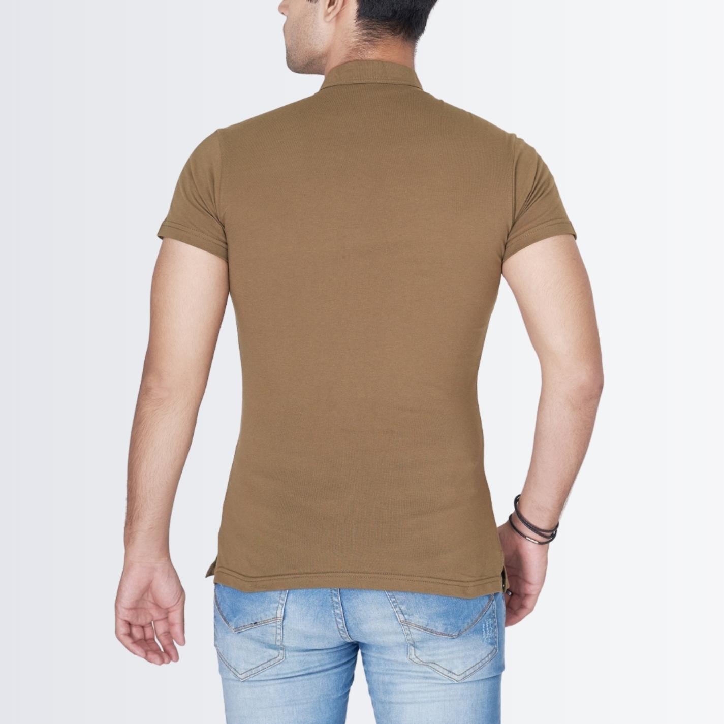 Button Down Olive Slimfit Shirt