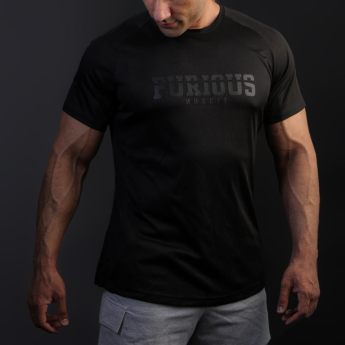 Action Mesh Black T-Shirt