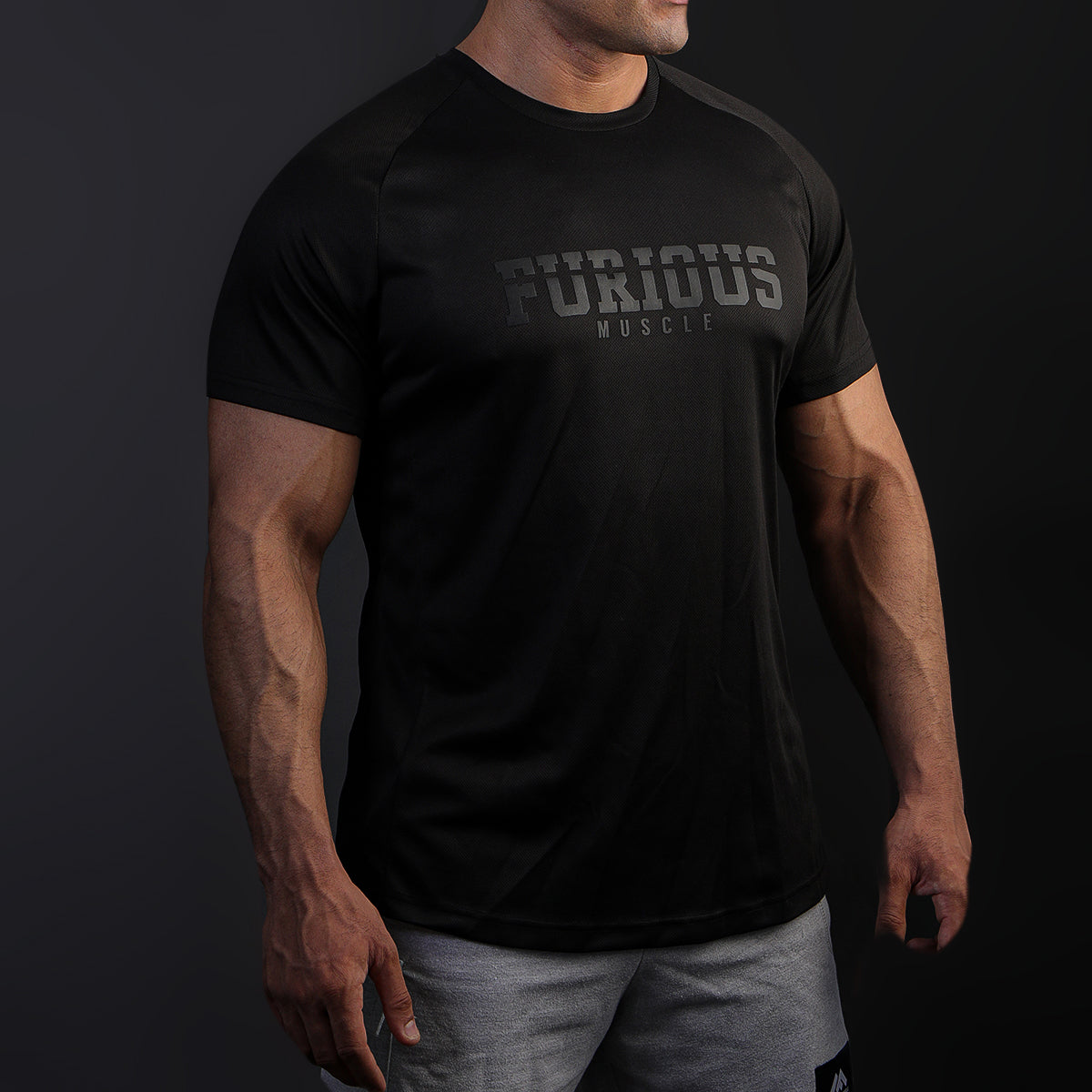 Action Mesh Black T-Shirt