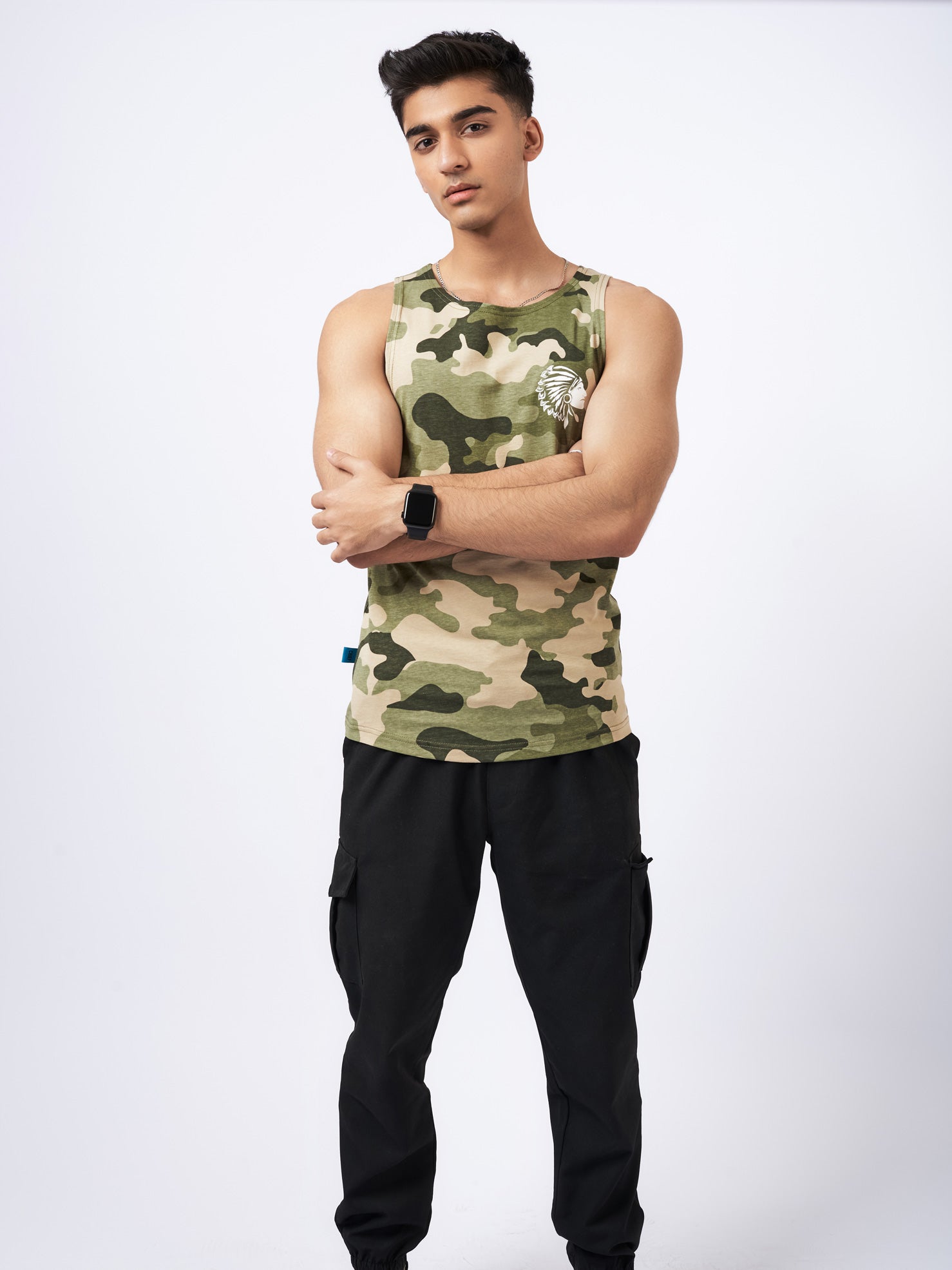 Mens' Camo Graphic Vest Green