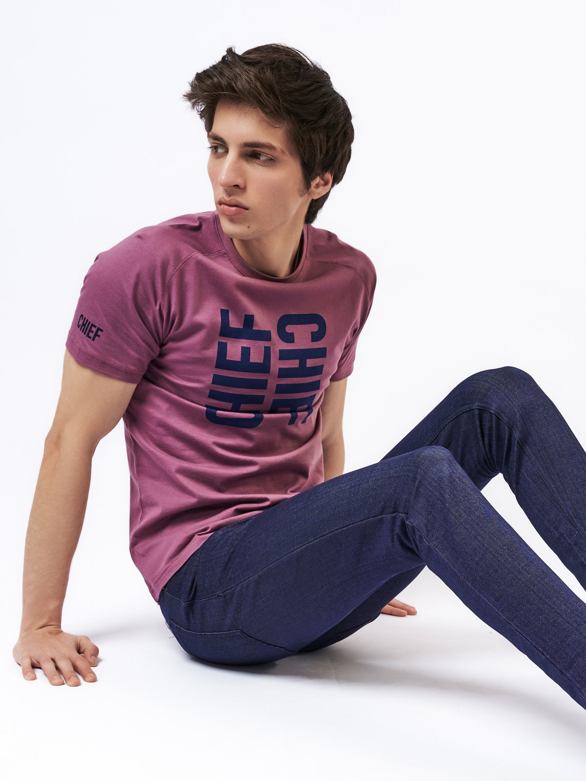 Men's Mirror Graphic T-Shirt English Violet