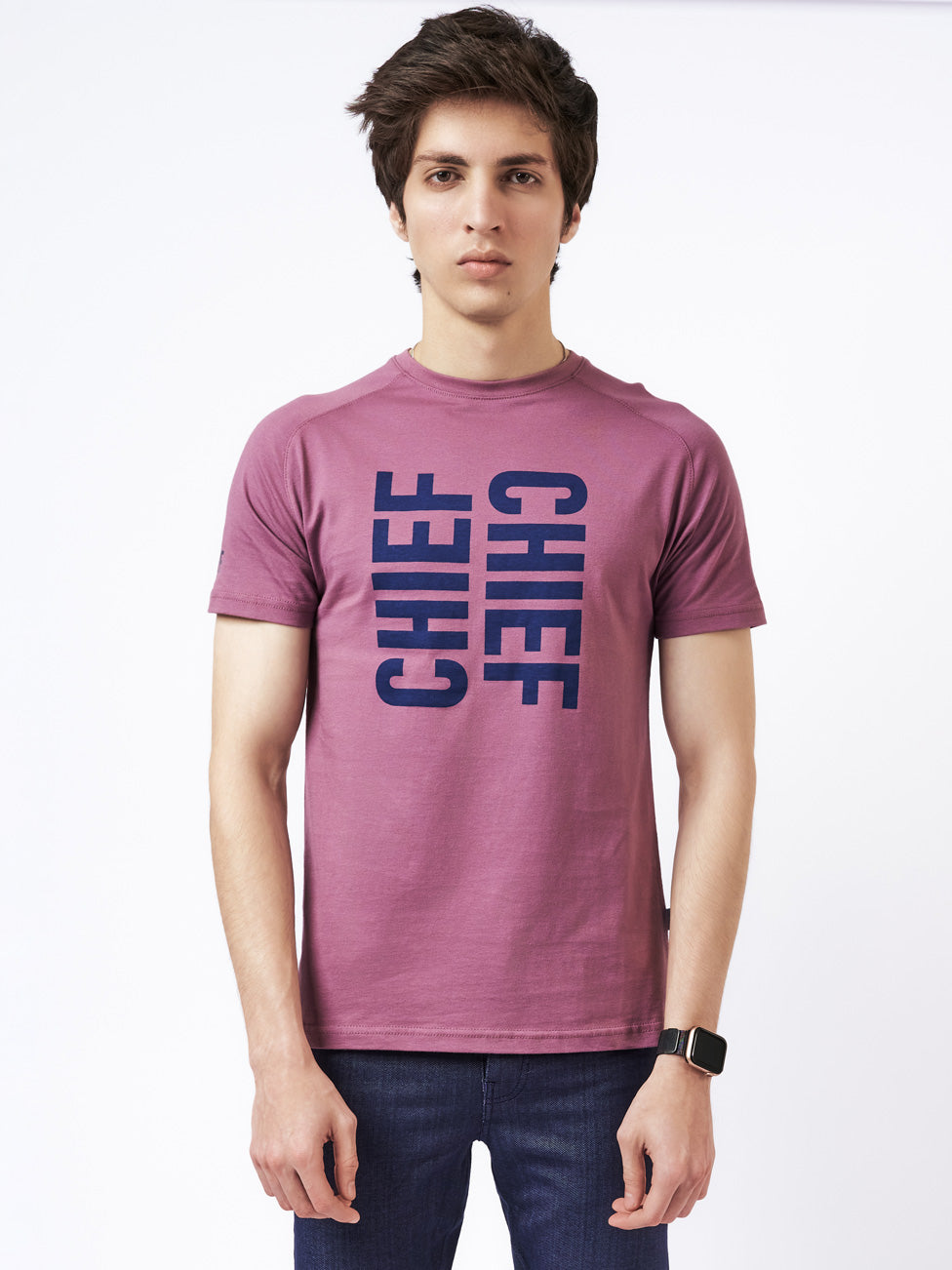 Men's Mirror Graphic T-Shirt English Violet