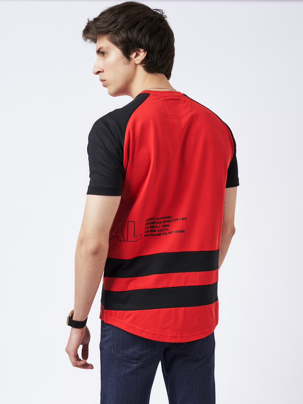 Men's Duo Stripe T-shirt Red