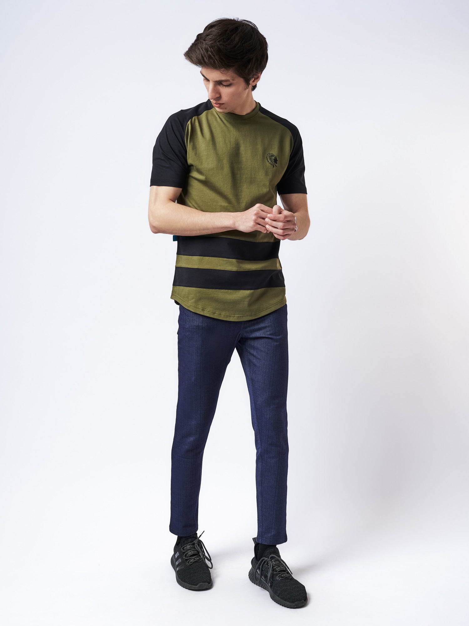 Men's Duo Stripe T-shirt Rusty Green