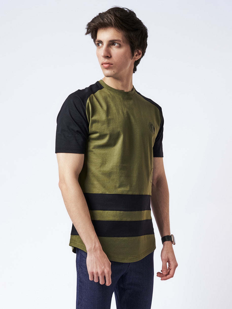 Men's Duo Stripe T-shirt Rusty Green