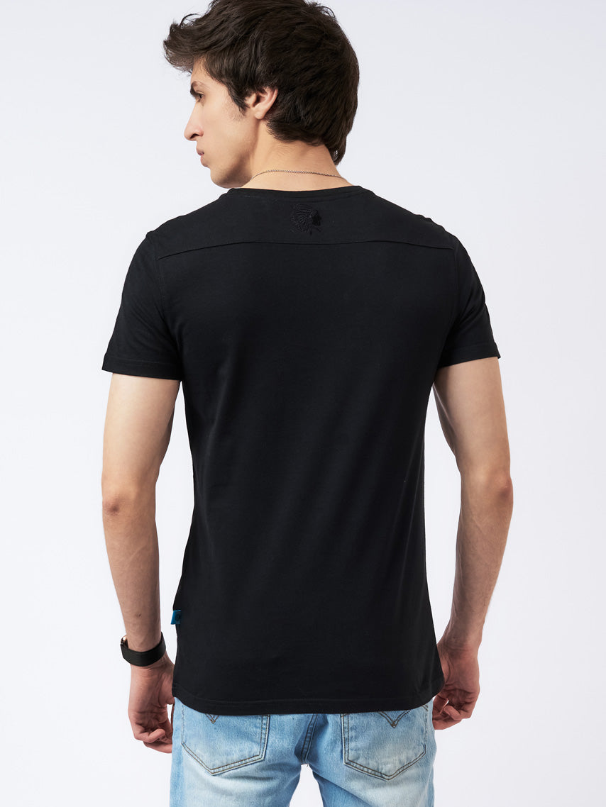 Men's Oversized Graphic T-Shirt Black