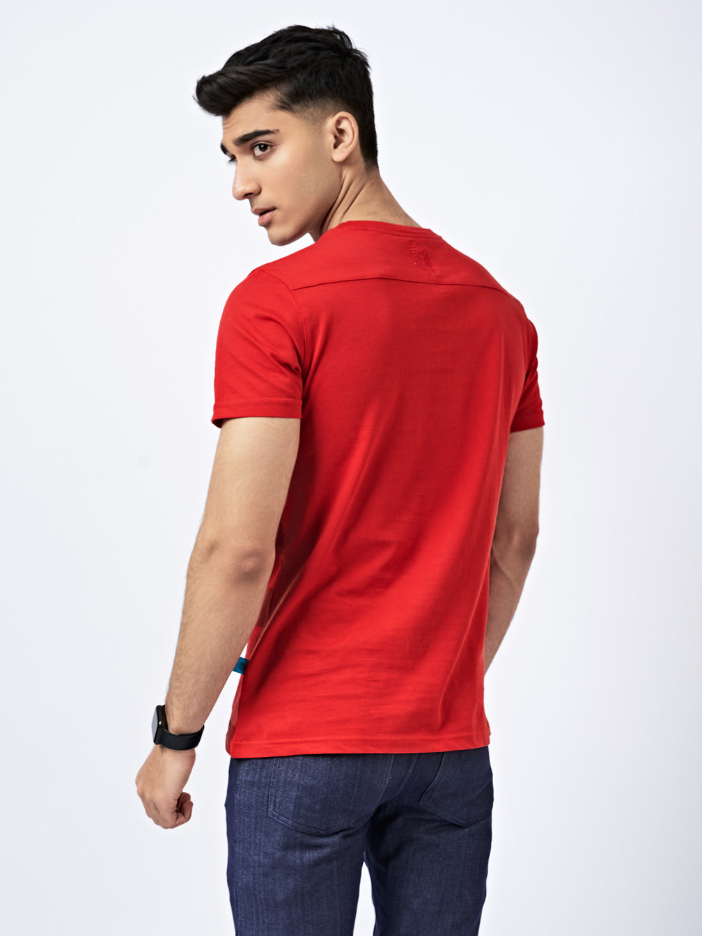 Men's Oversized Graphic T-Shirt Red