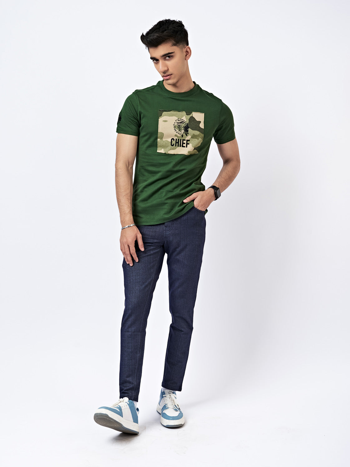 Men's Camo Graphic T-Shirt Green