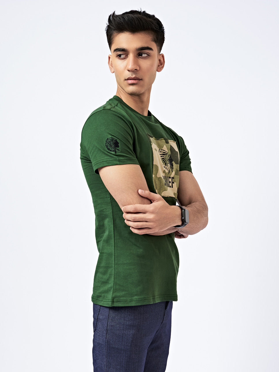 Men's Camo Graphic T-Shirt Green