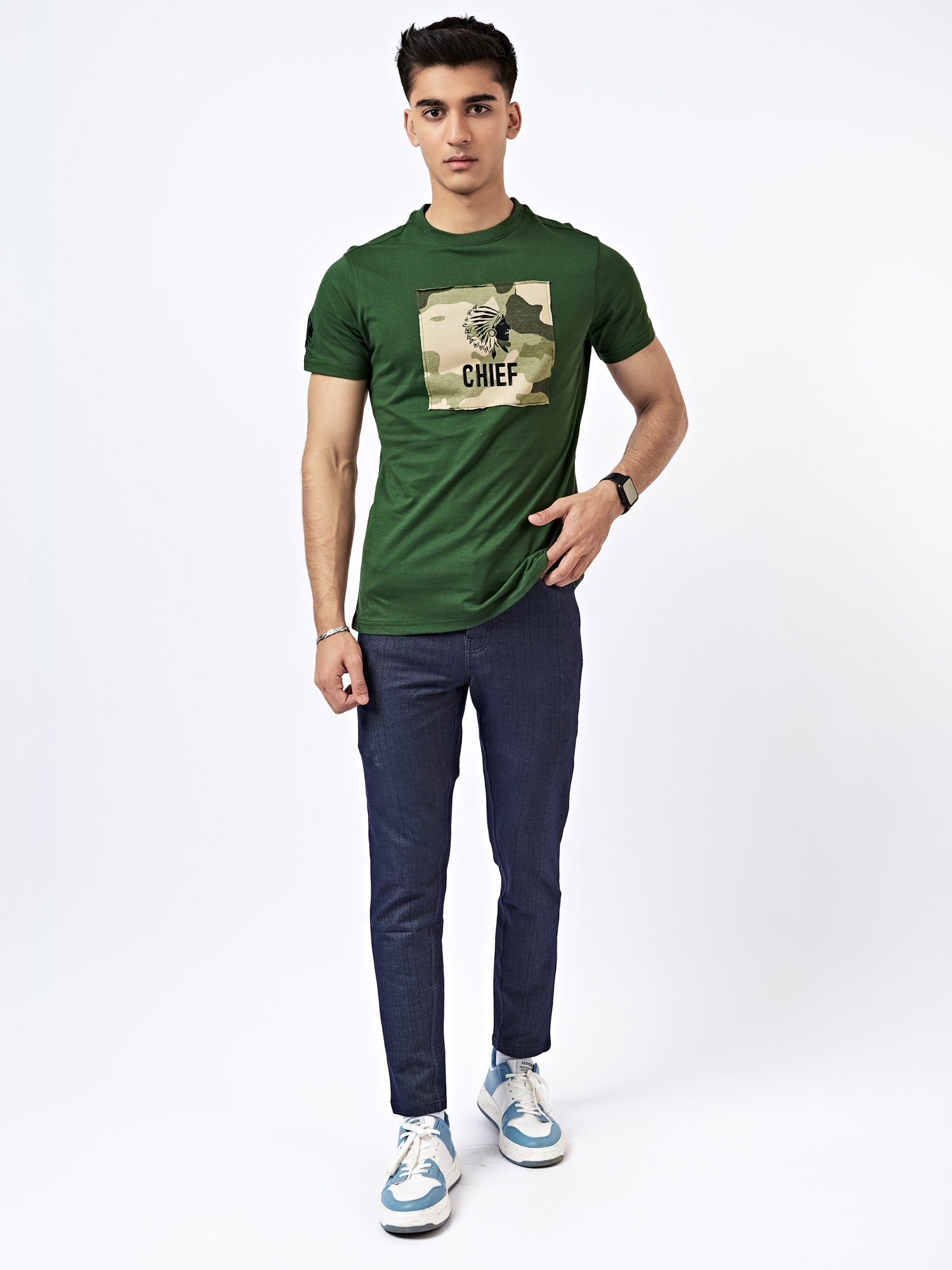 Men's Camo Graphic T-Shirt Green