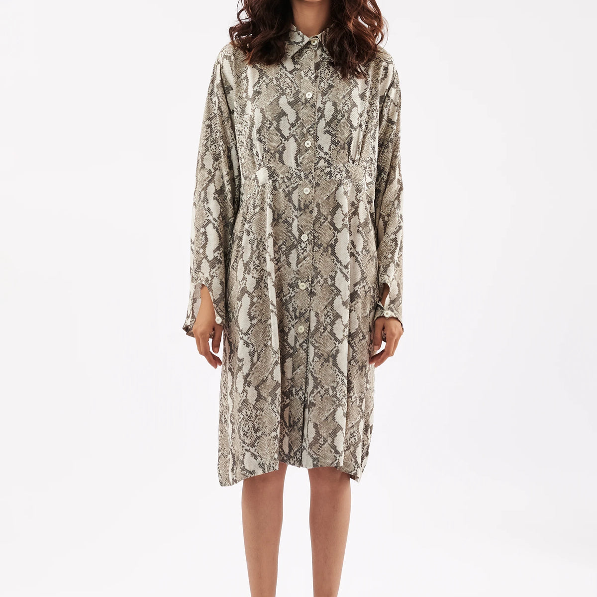 Missguided snake print shirt dress outlet